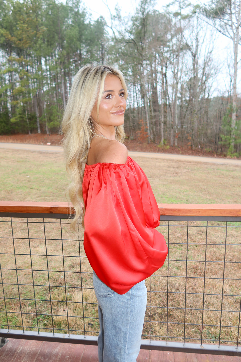 Sienna Blouse (orange-red)