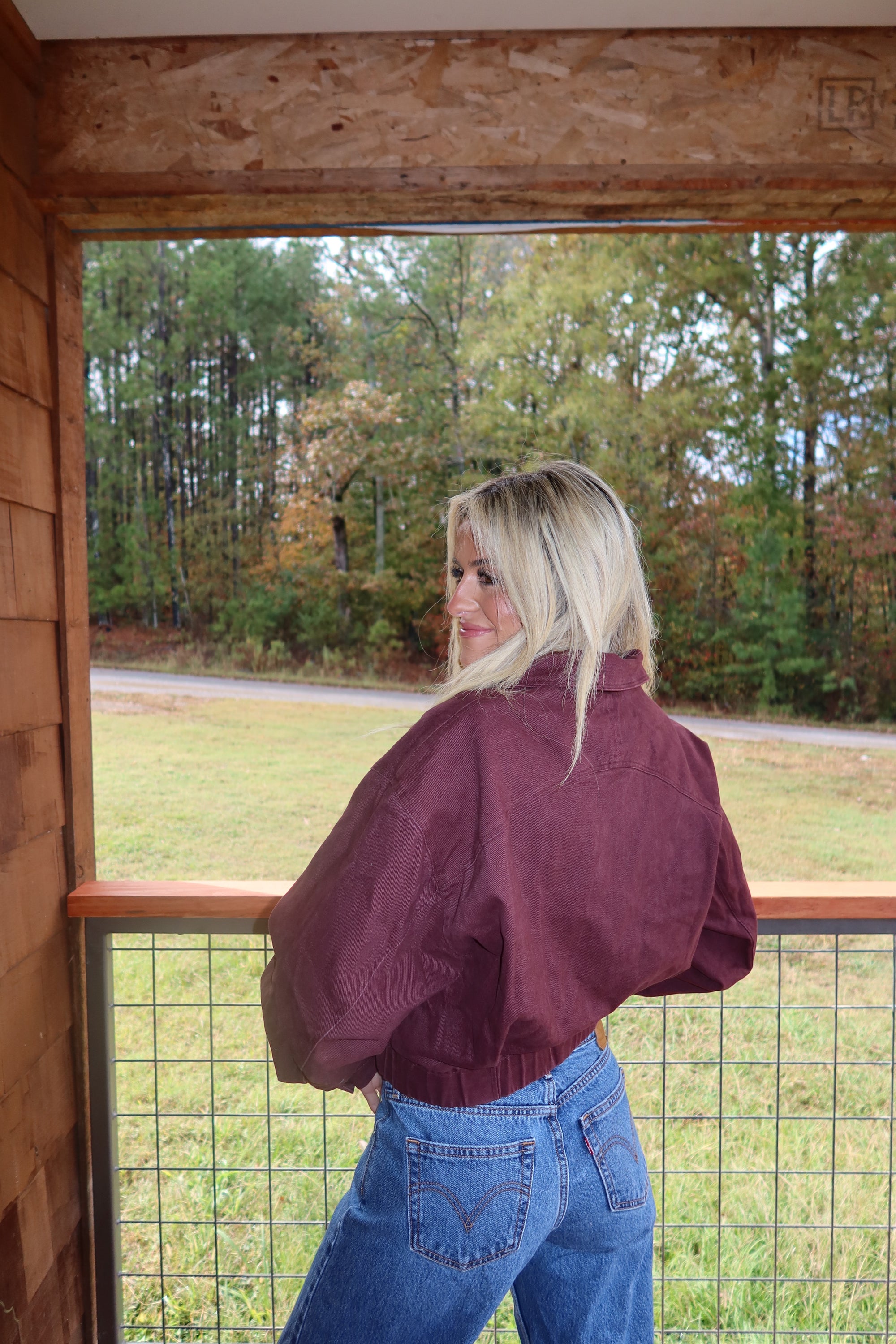 Midnight Merlot Bomber Jacket