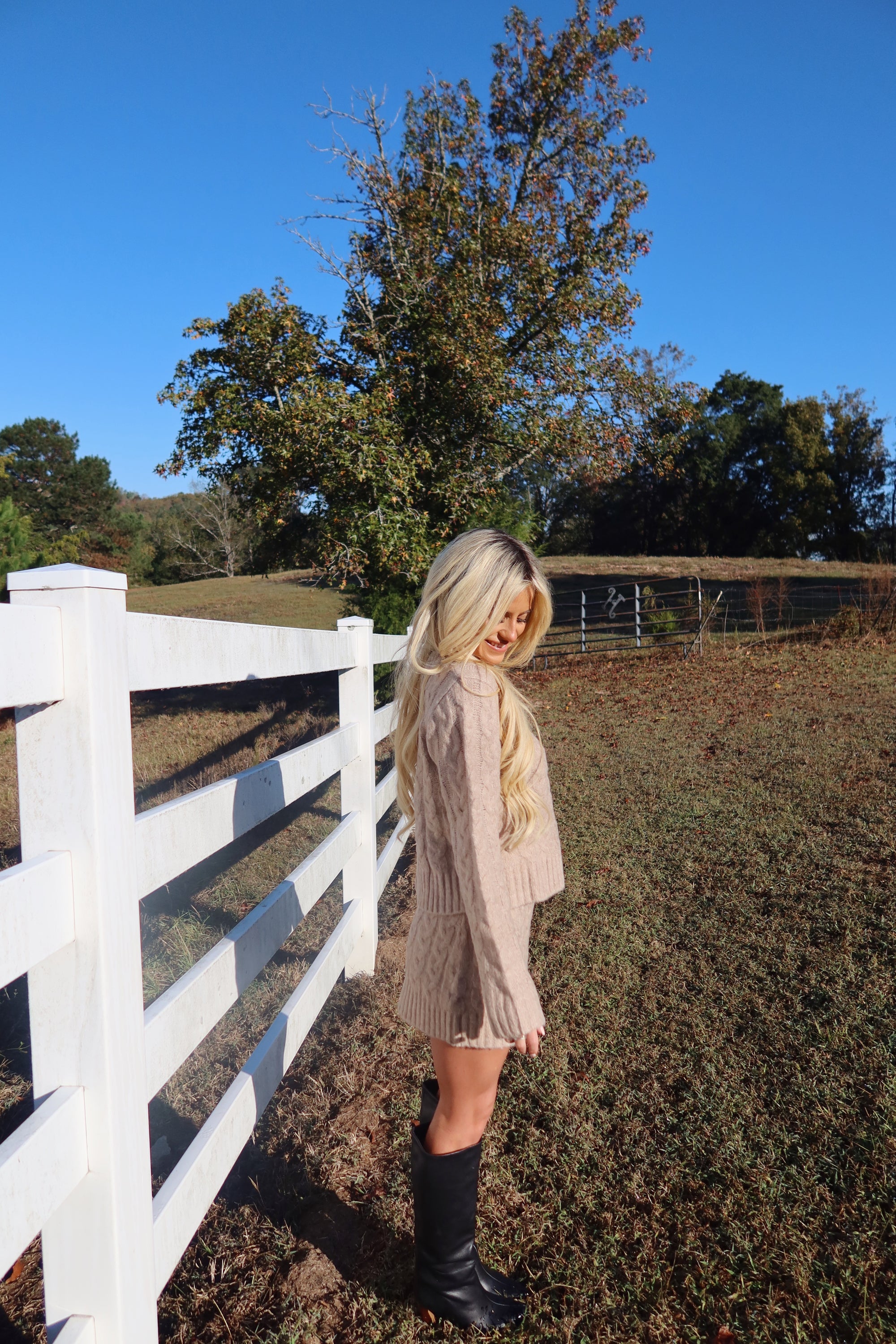 The Thankful Cable Knit Set