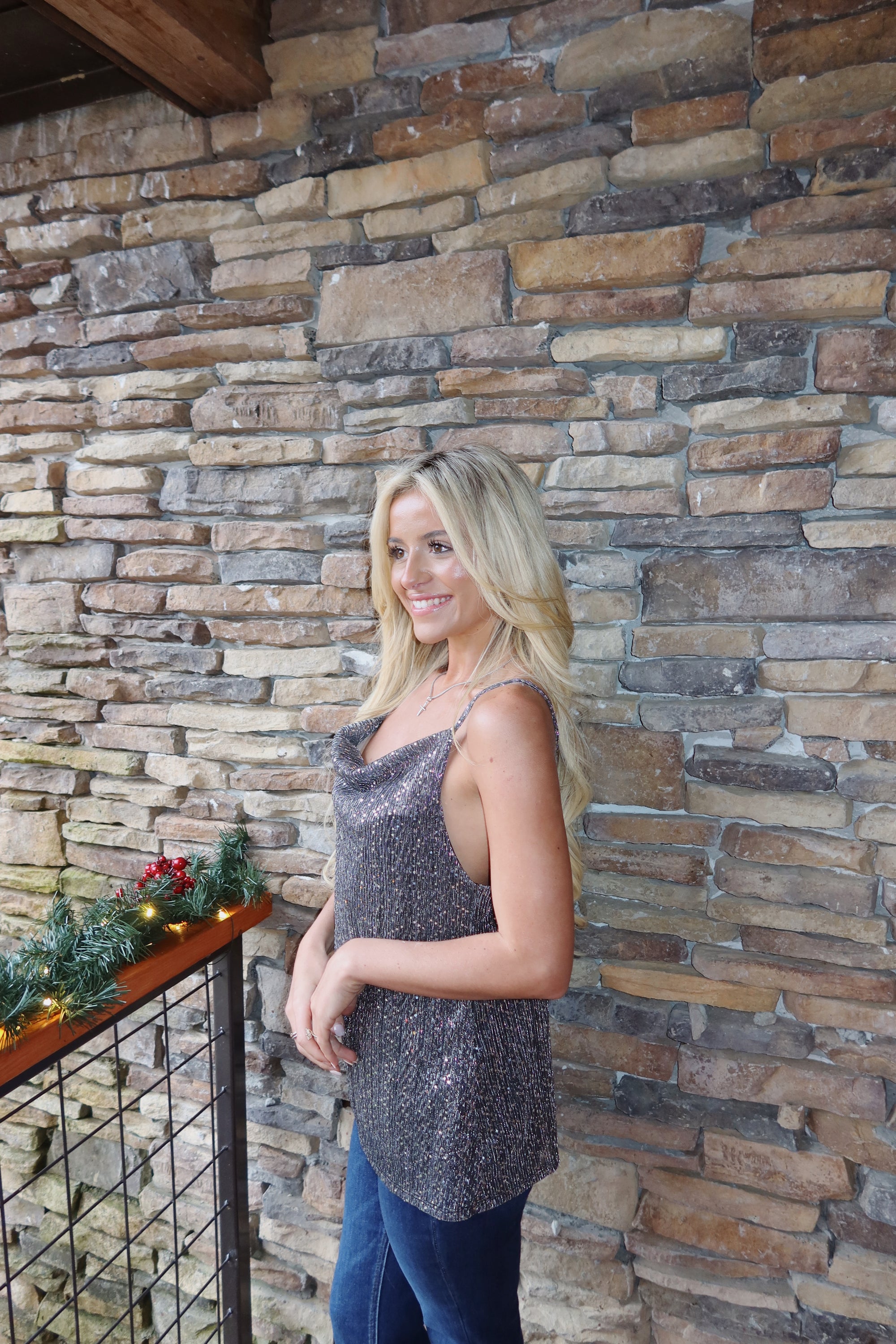 Starlight Cowl Neck Top