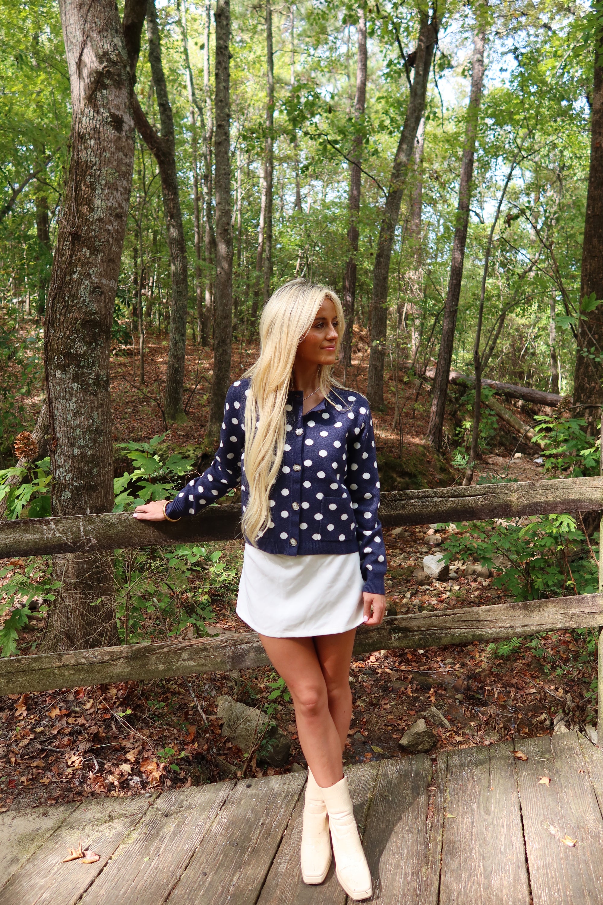 Spotted Charm Cardigan