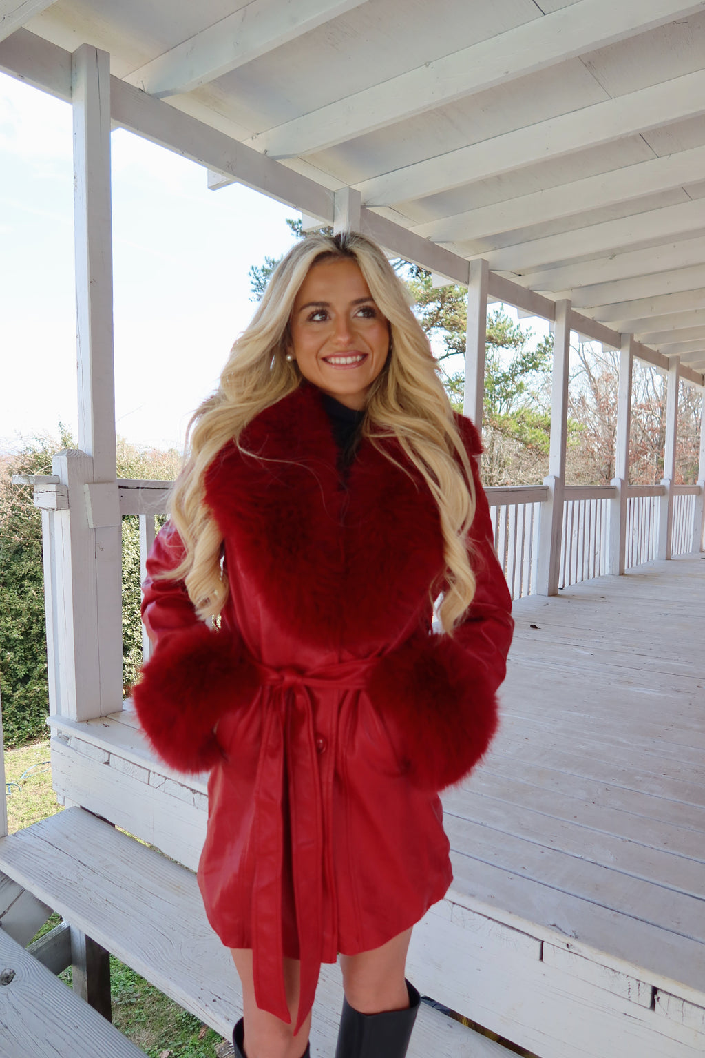 Stacy Fur Trim Jacket