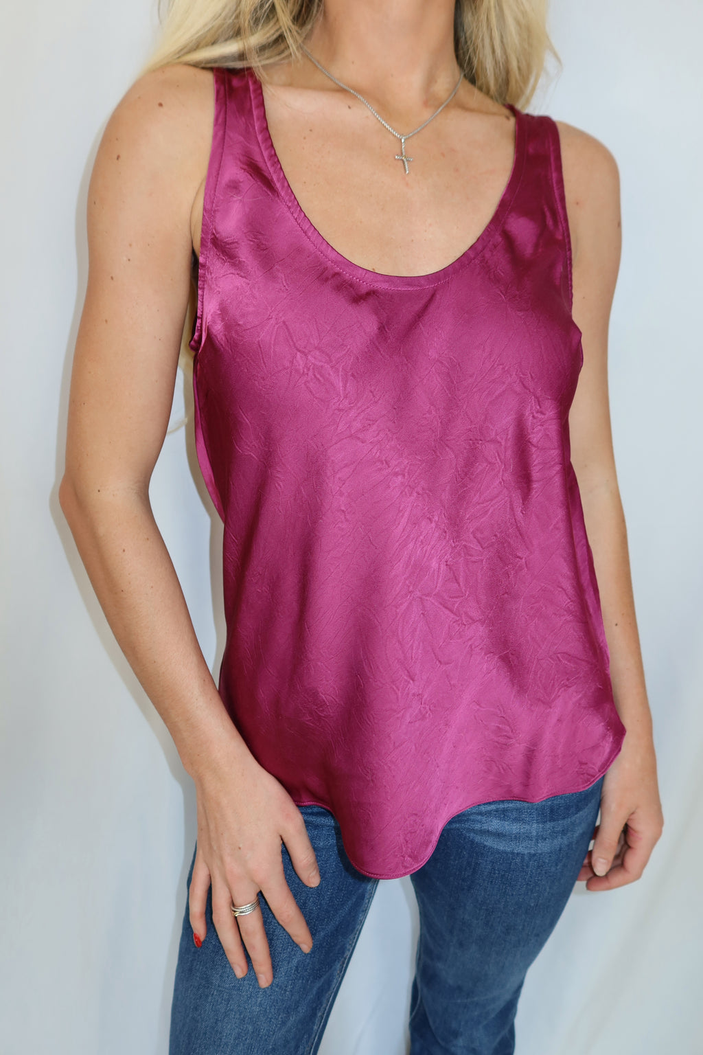Bree Crushed Satin Top
