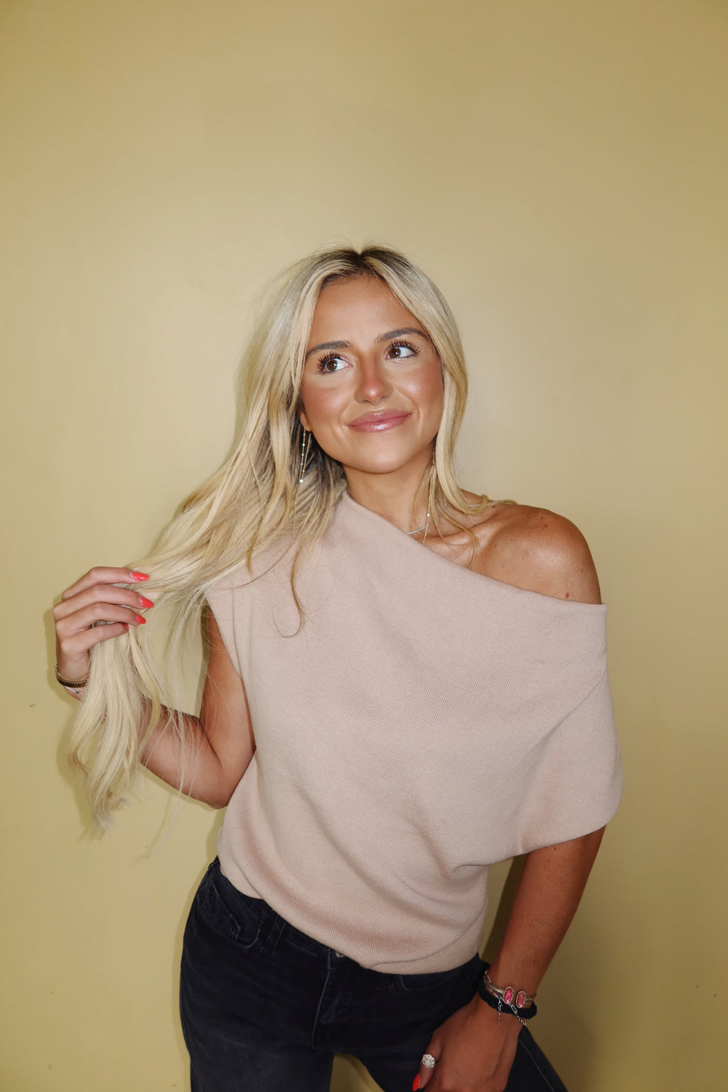 Spice Cowl Neck Knit Top