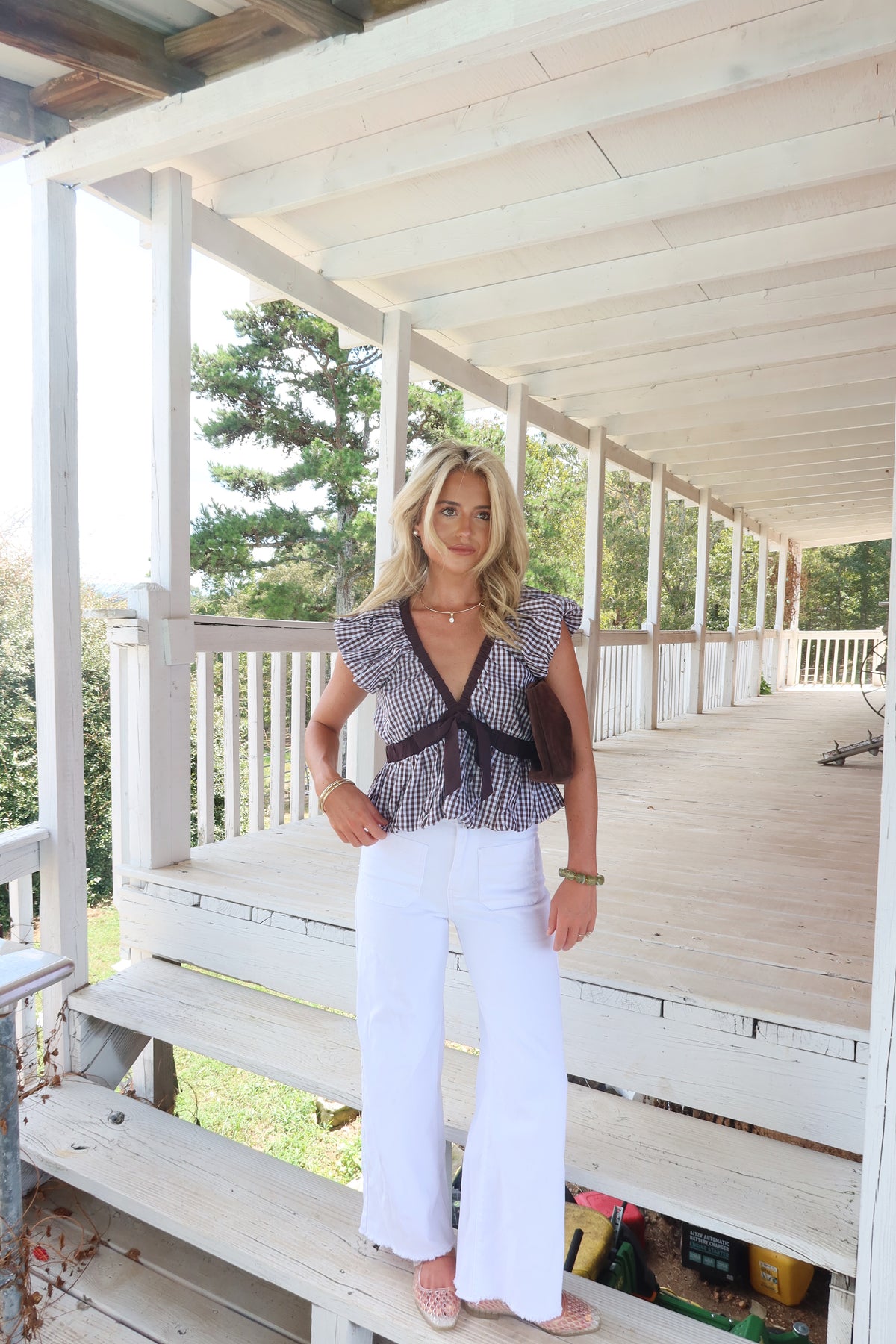 Karis Bubble Hem Top