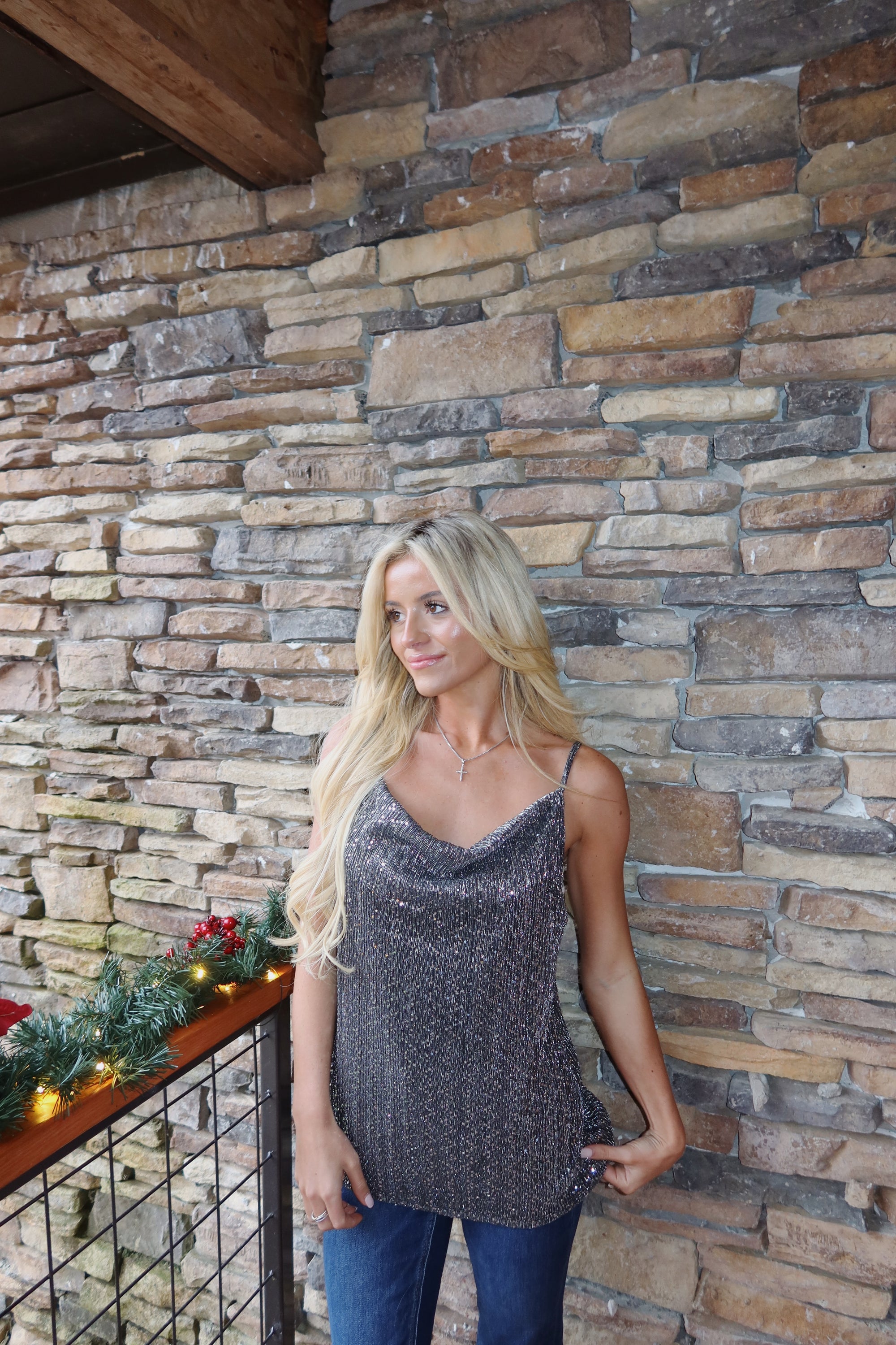 Starlight Cowl Neck Top