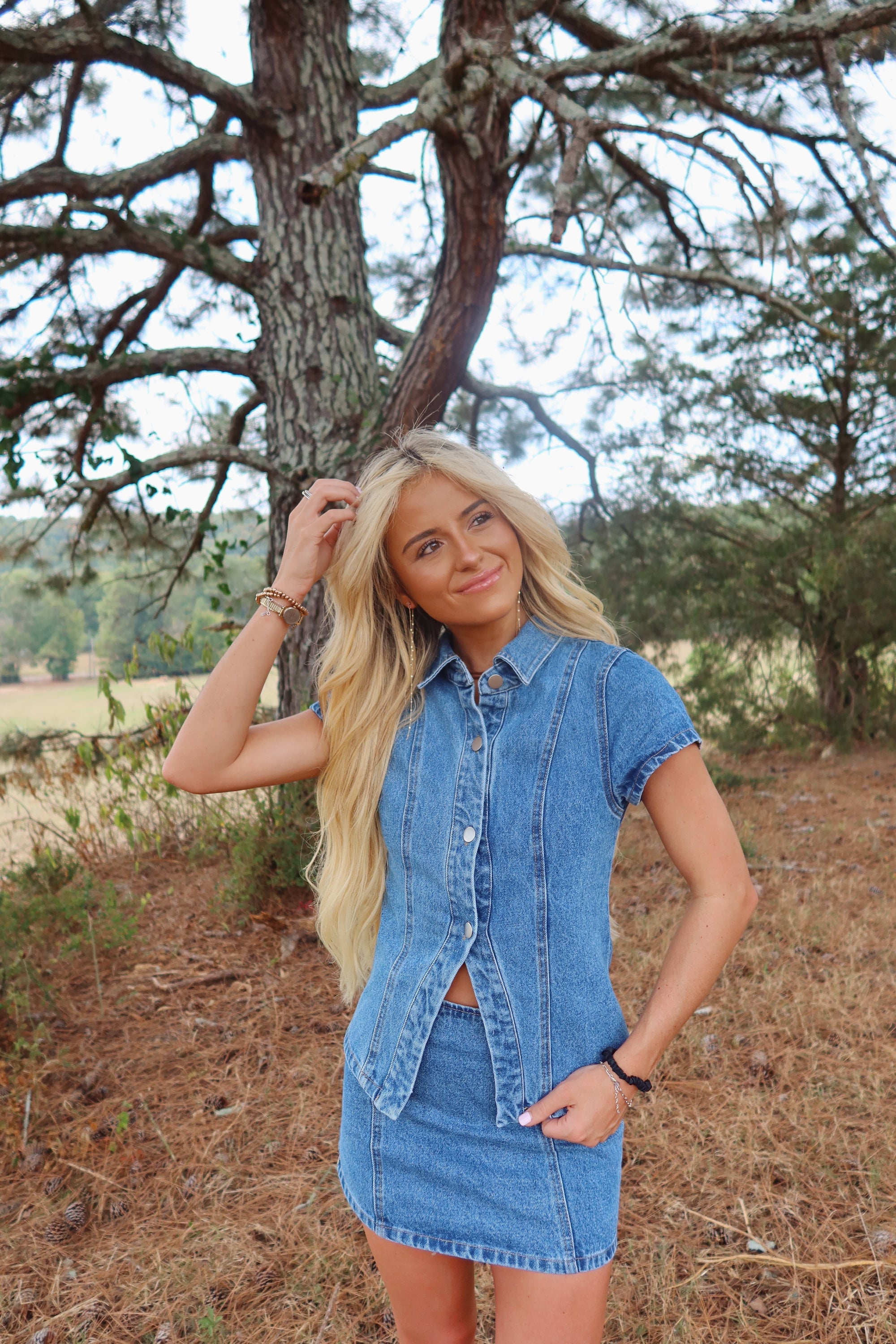 Autumn Blues Denim Set