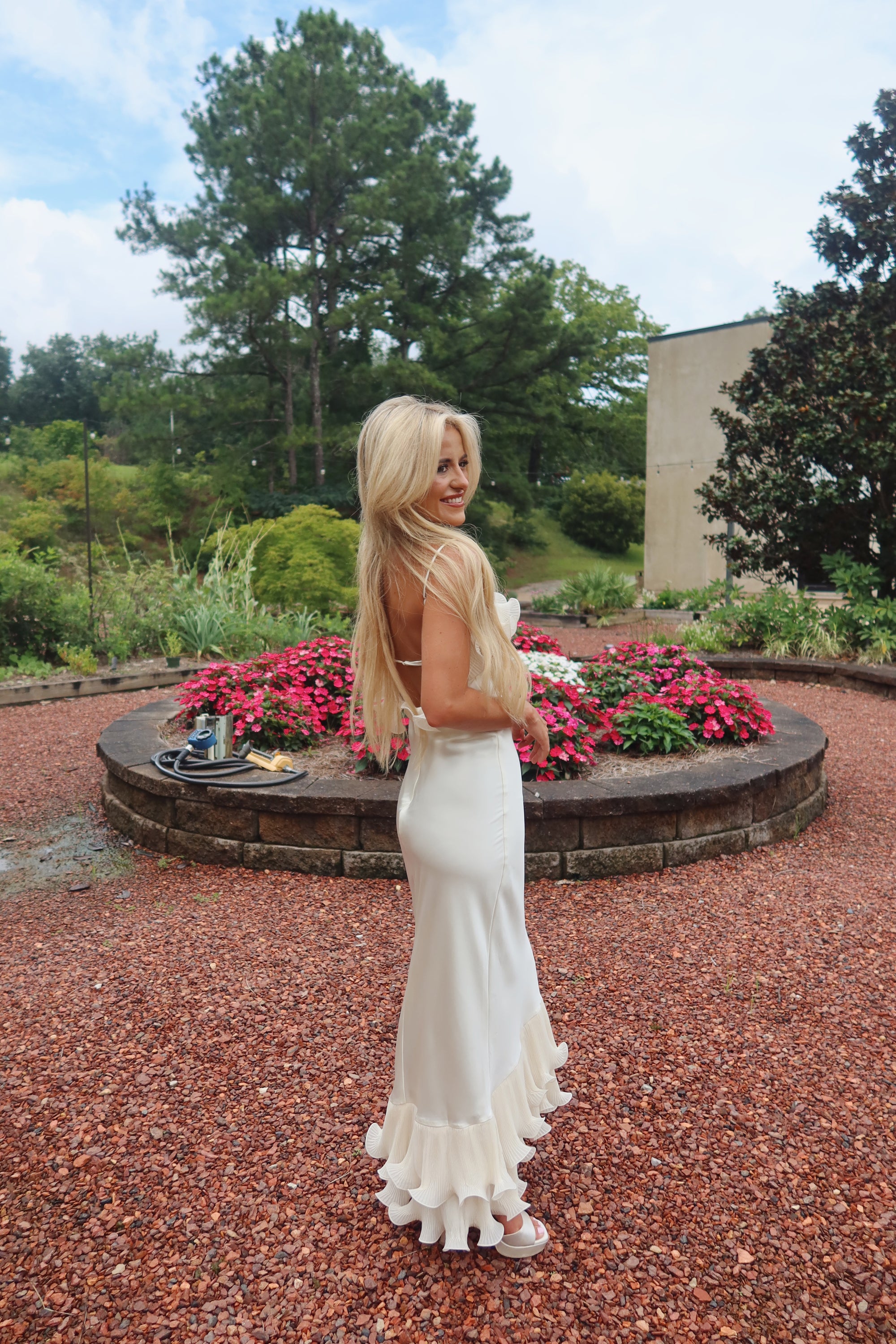 The Fleur Maxi Dress (ivory)