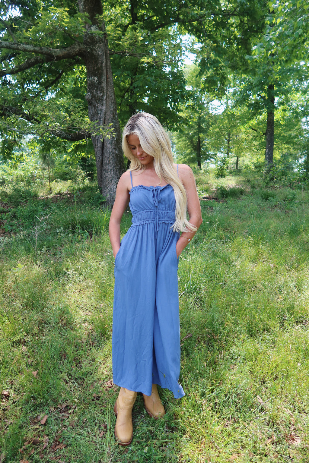 Angel Smocked Maxi Dress