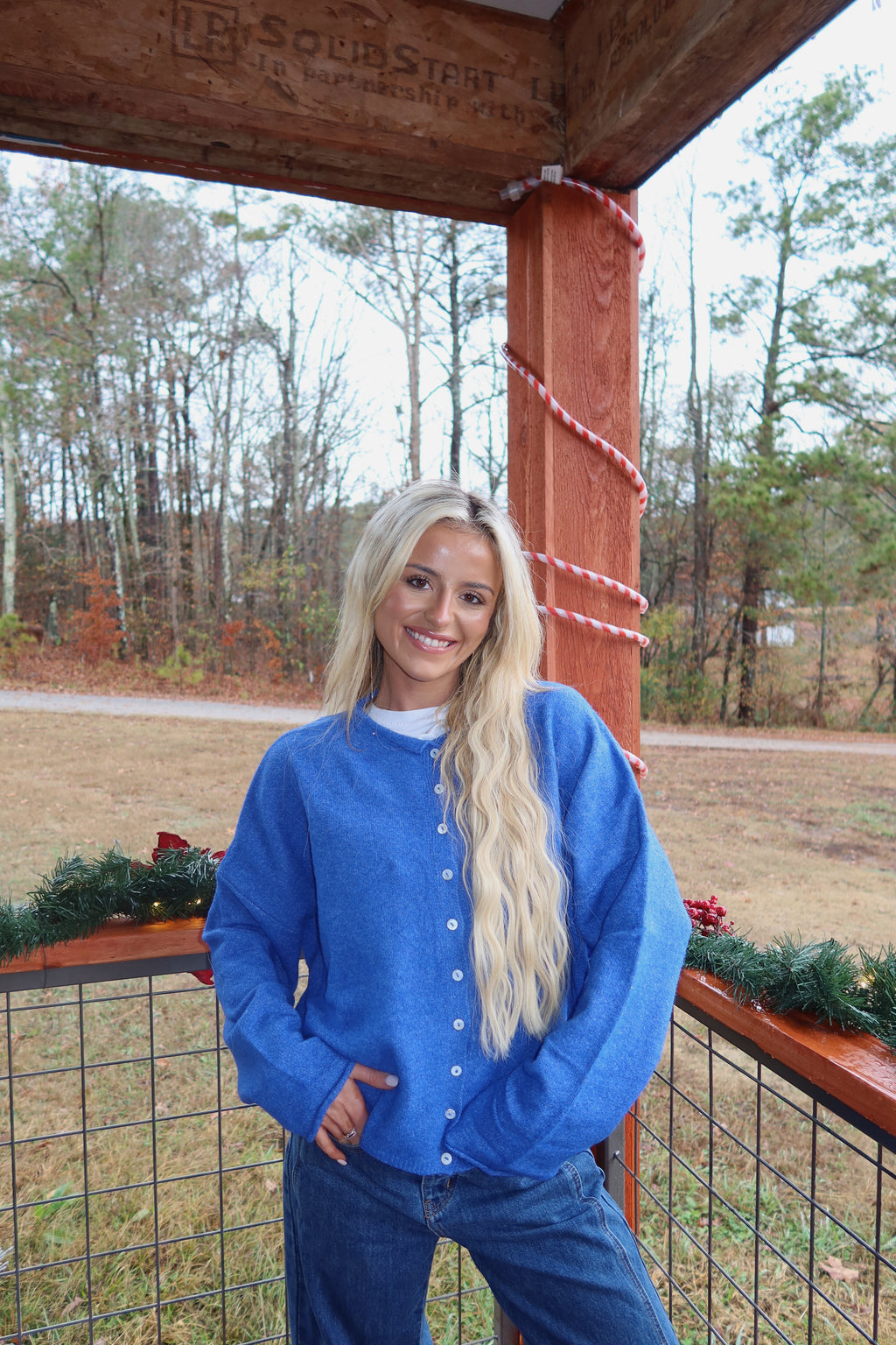 Clara Cardigan (Blue)