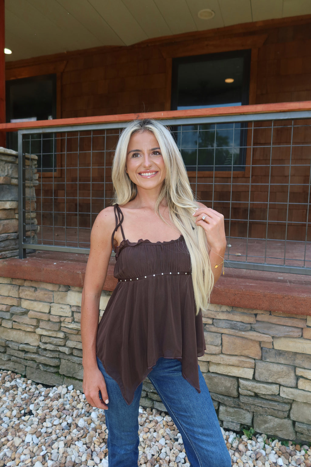 Gema Studded Cami Top