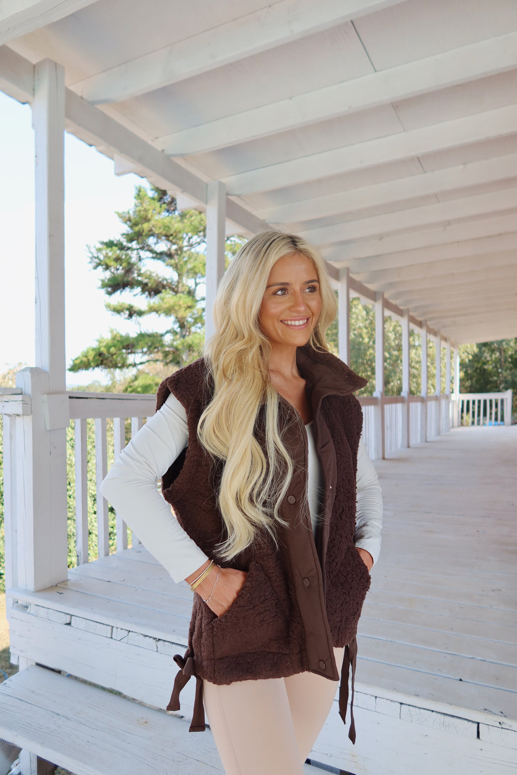 Alpine Sherpa Vest (Brown)