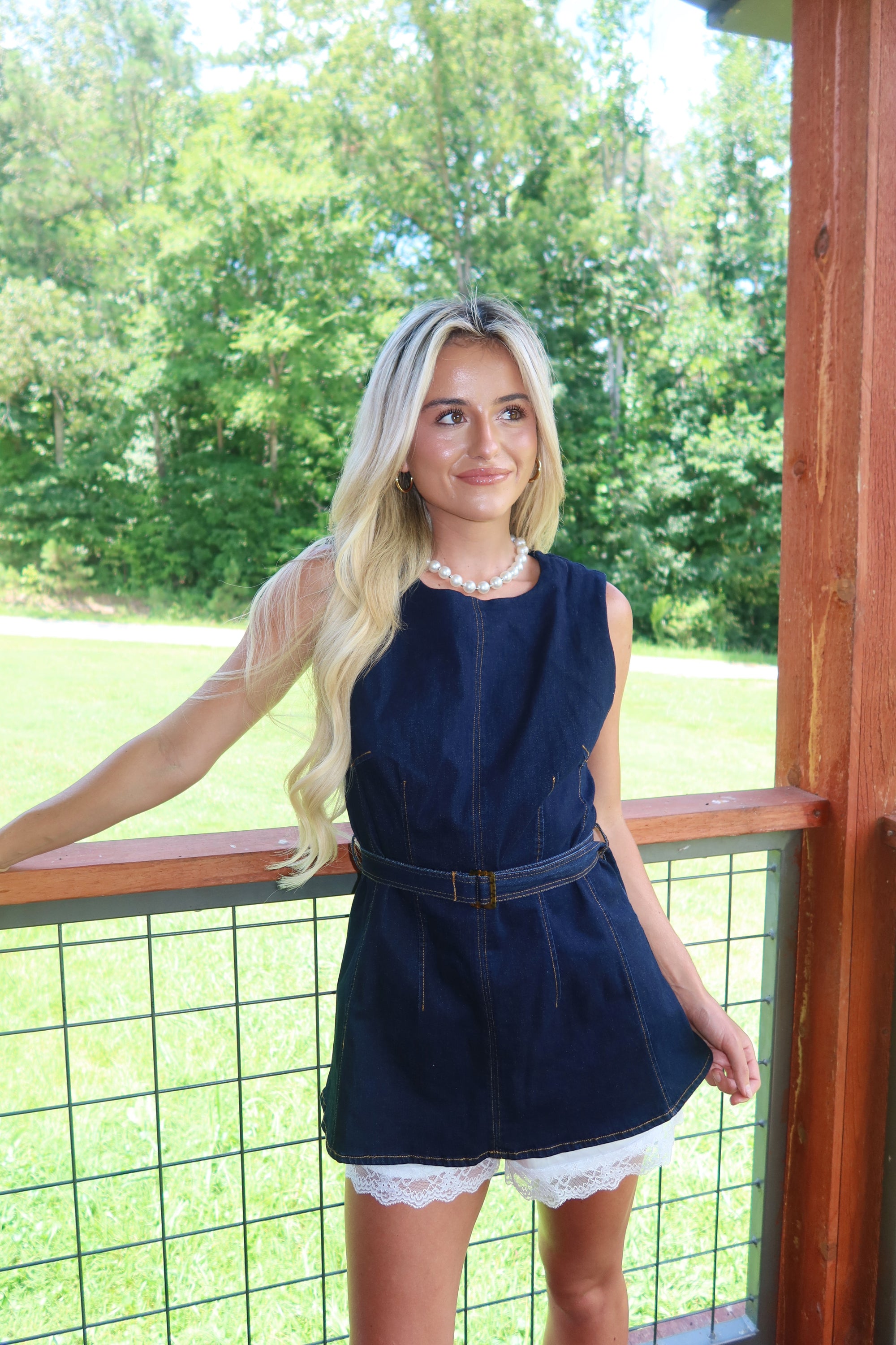 Sutton Denim Top