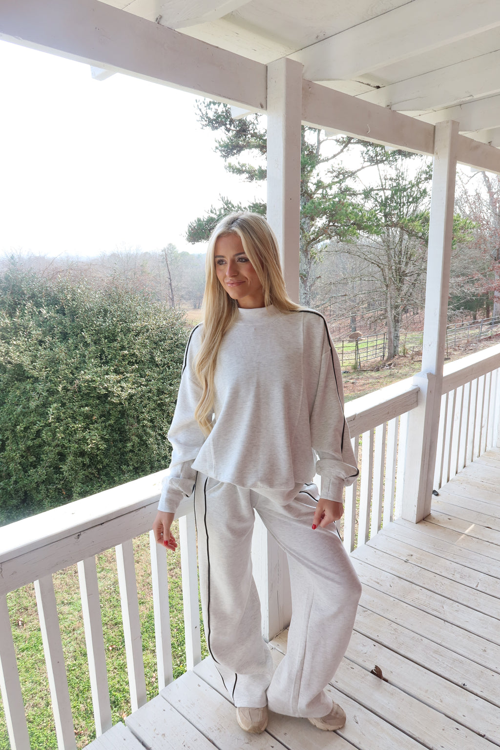 Morning Fog Mock neck
