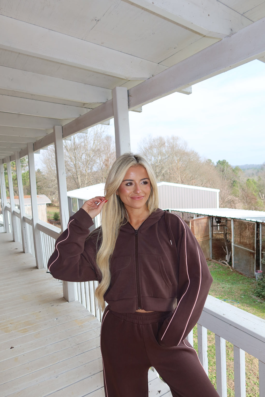 Scuba Wide Leg Pants (Chocolate)