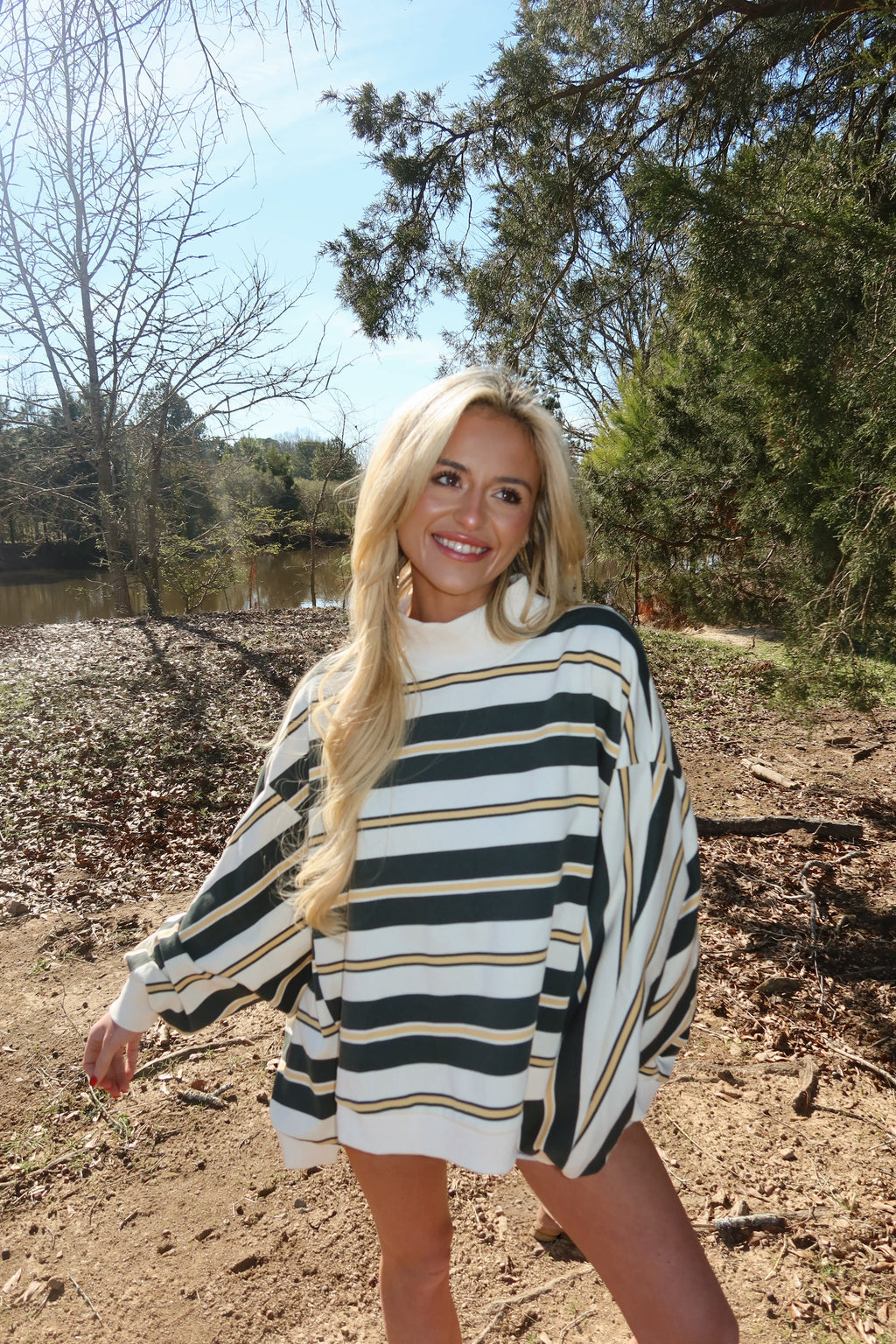 Varsity Mock Neck (Green)