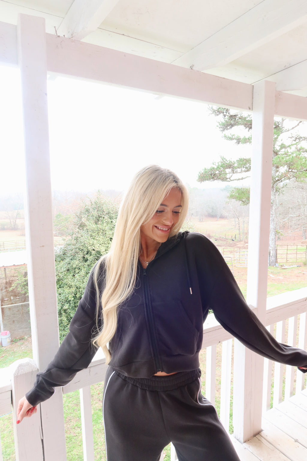 Scuba Zip Up (Black)