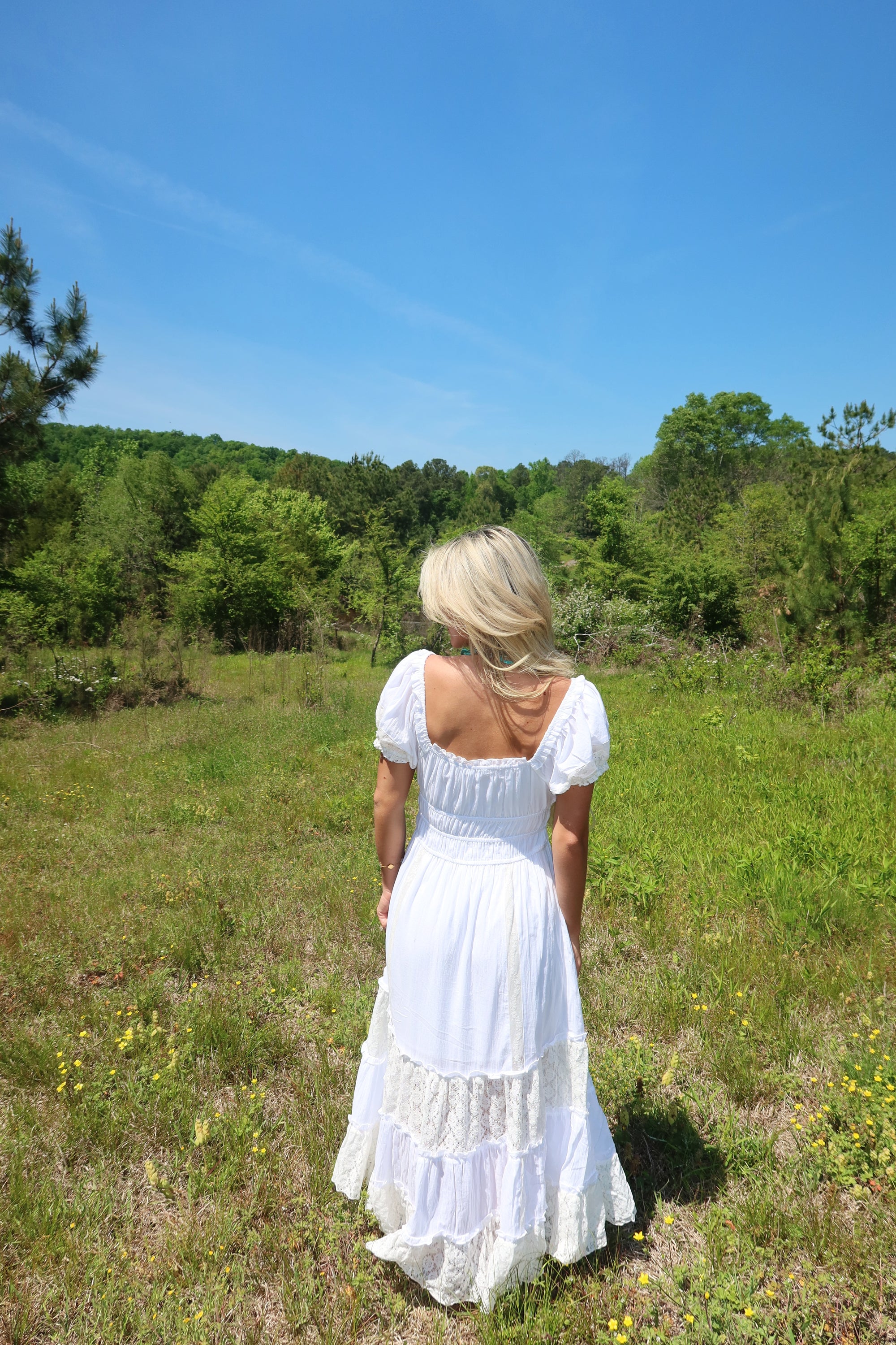 Southern Lace Tiered Maxi Dress