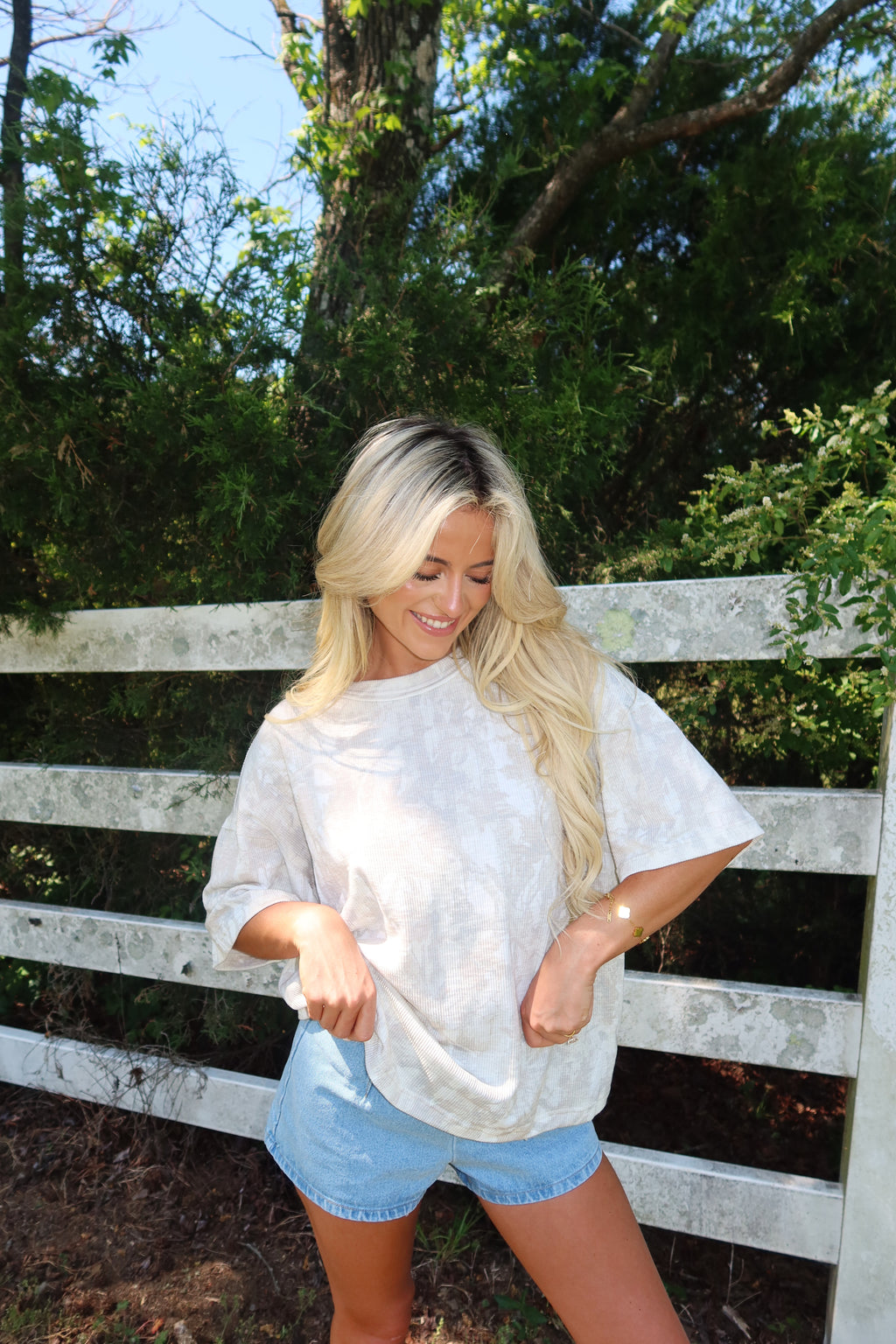 Ribbed Camo Tee