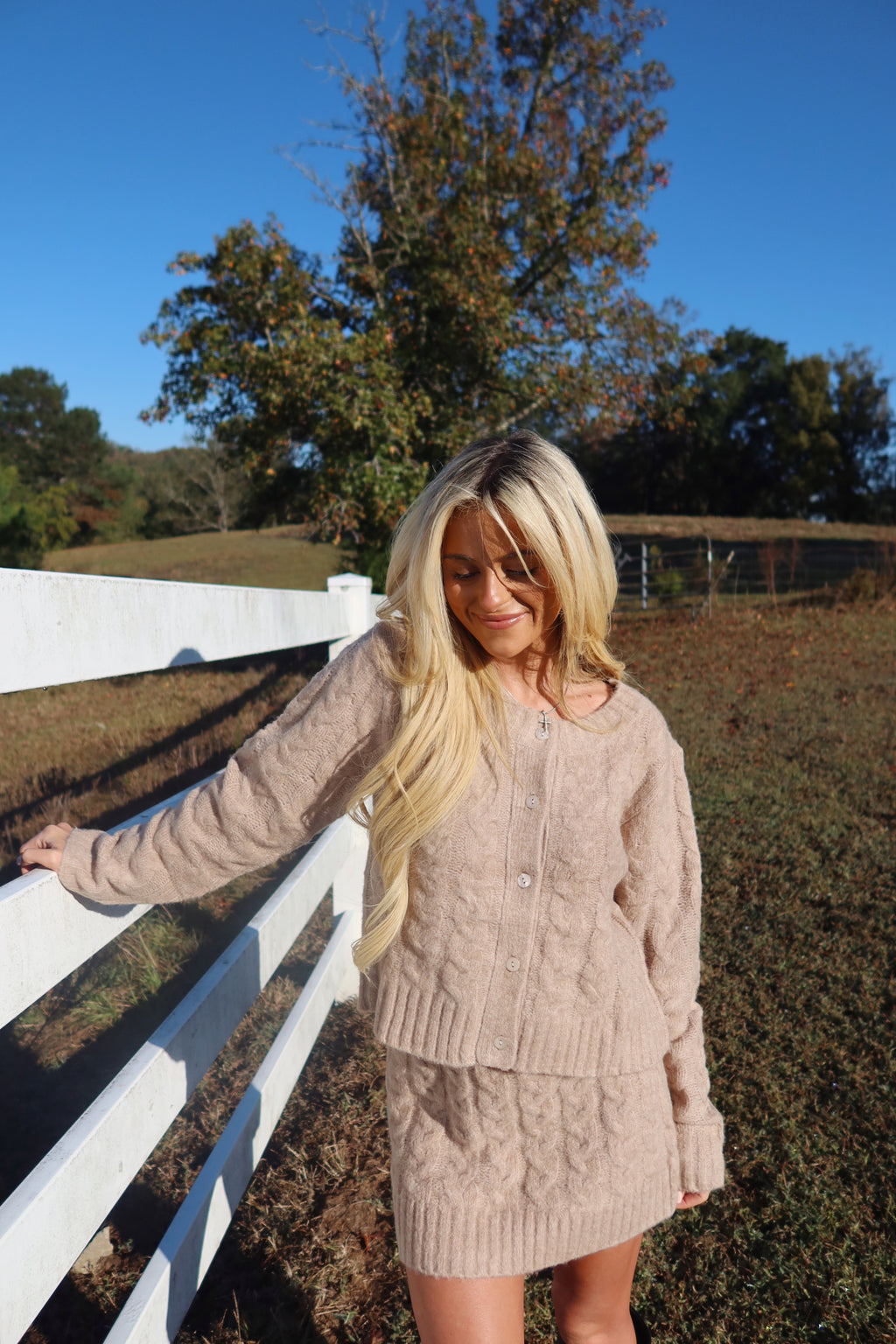 The Thankful Cable Knit Set