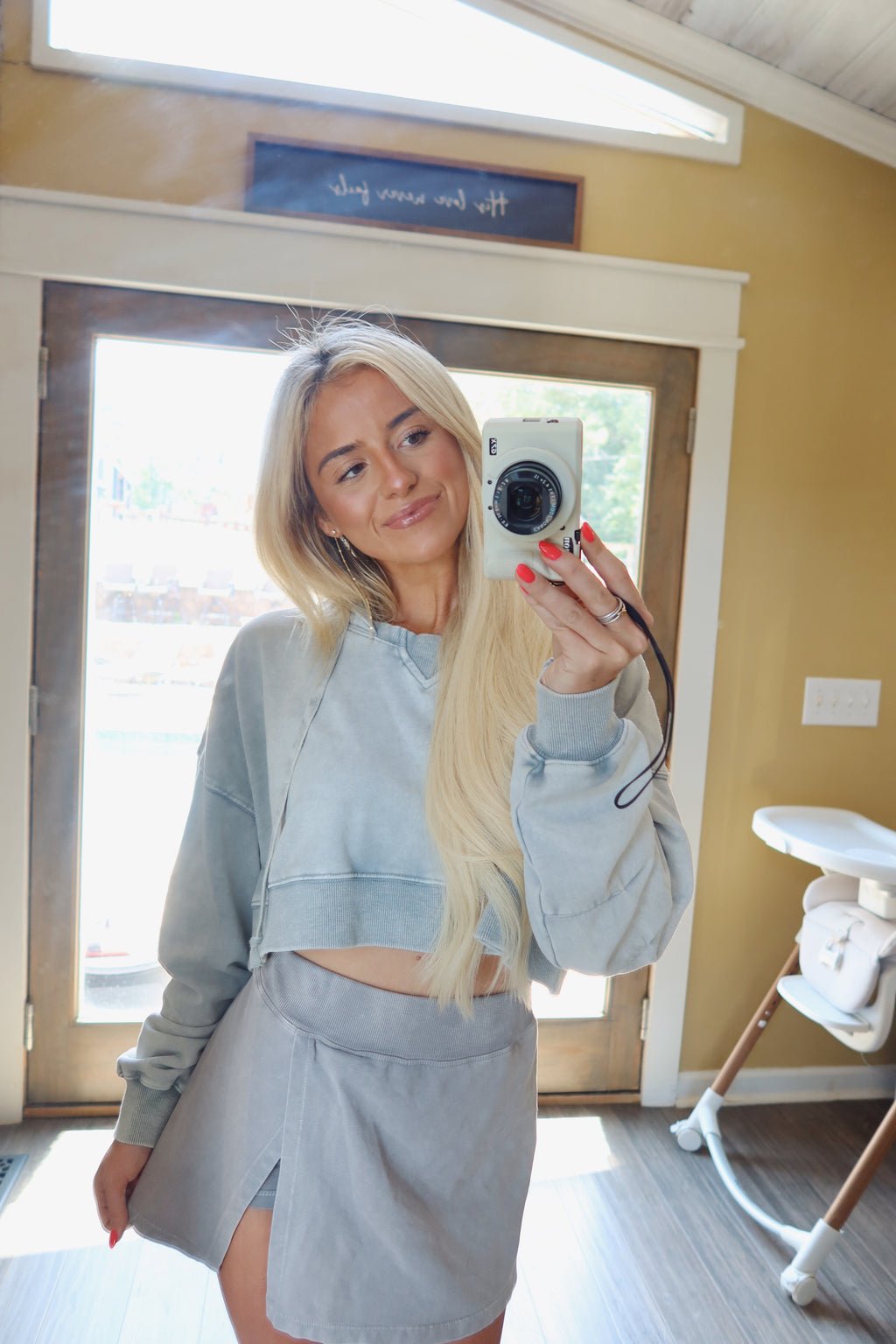Mineral Wash Pullover Set (Grey)