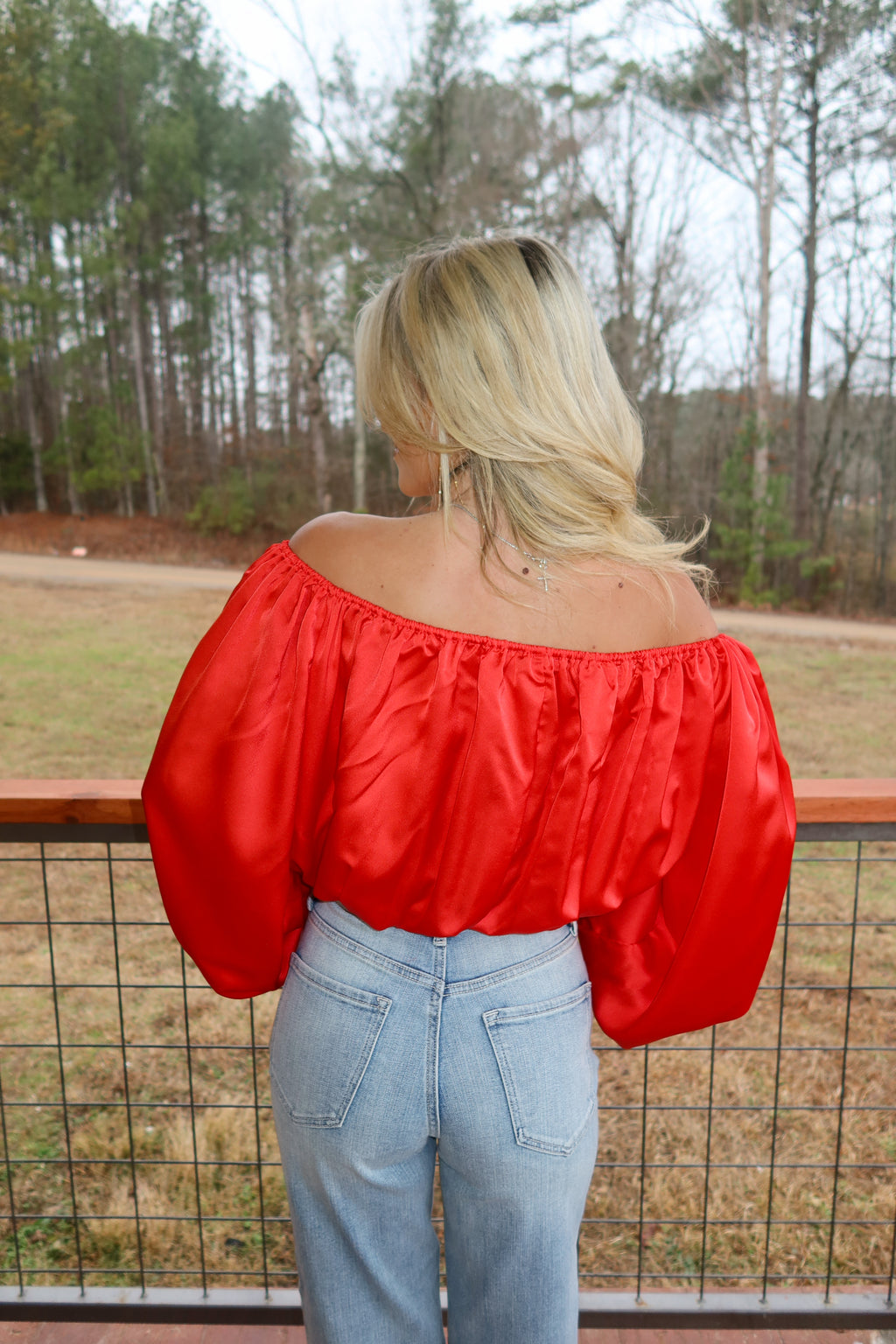 Sienna Blouse (orange-red)