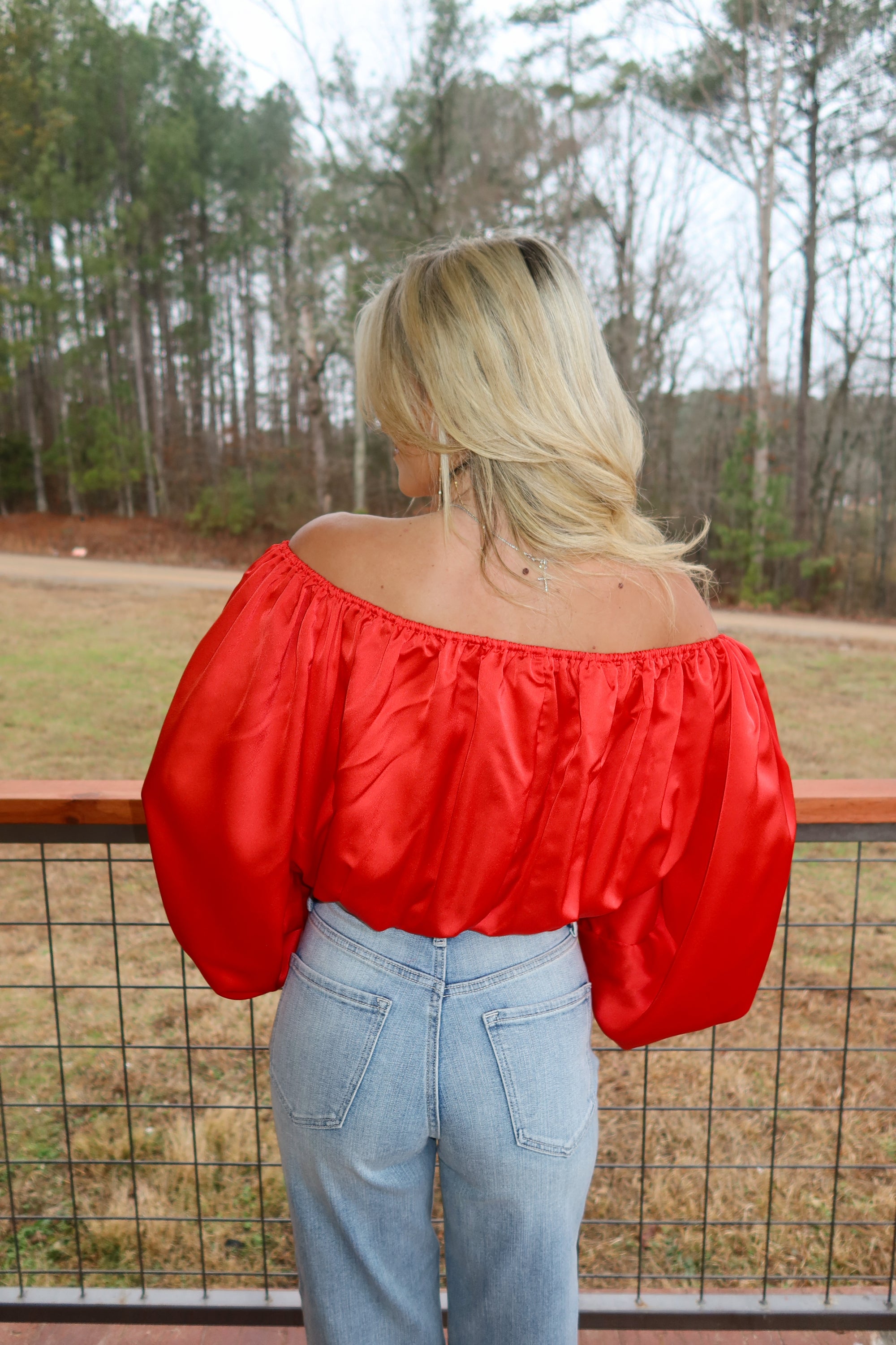 Sienna Blouse (orange-red)
