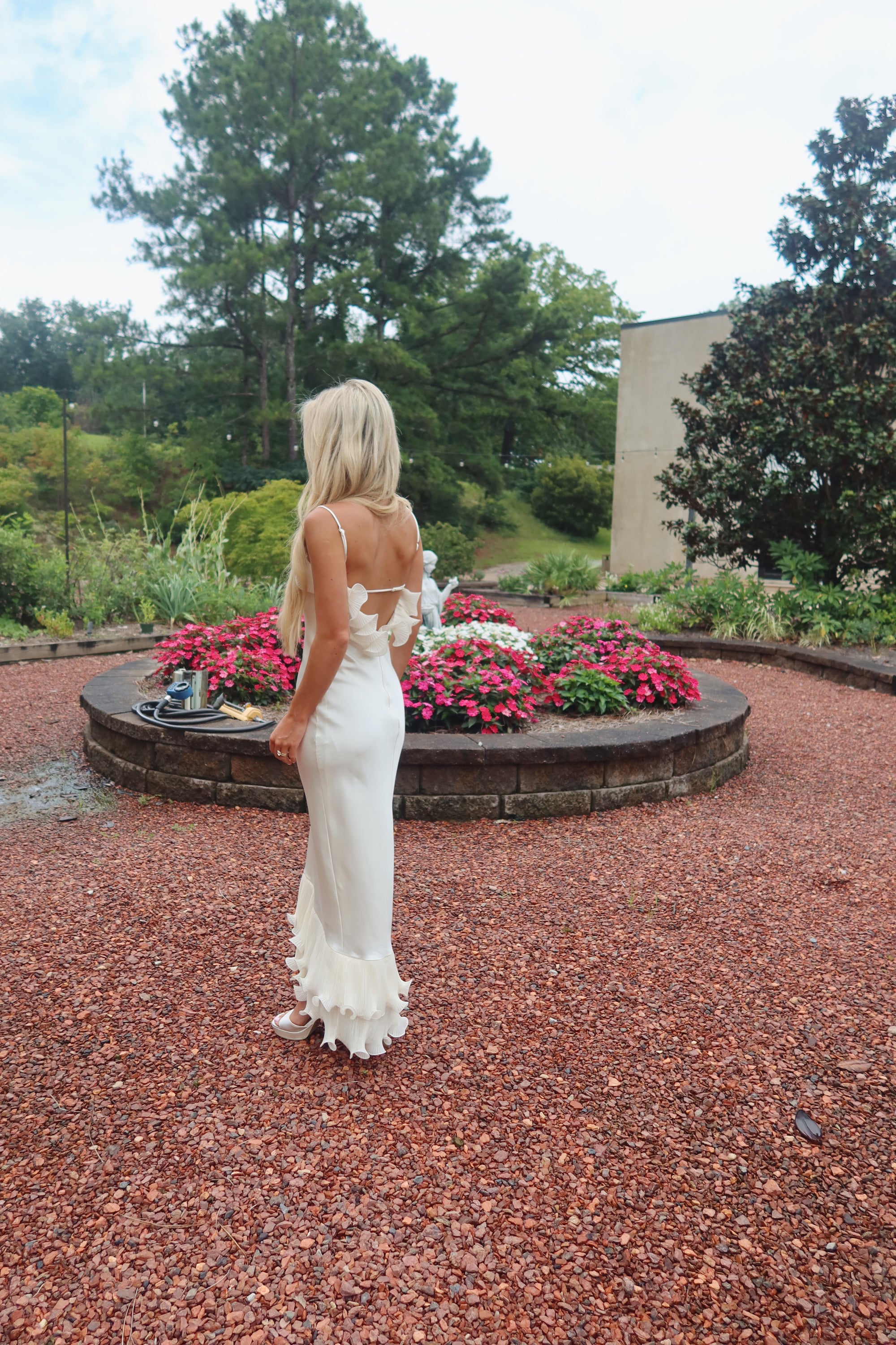The Fleur Maxi Dress (ivory)