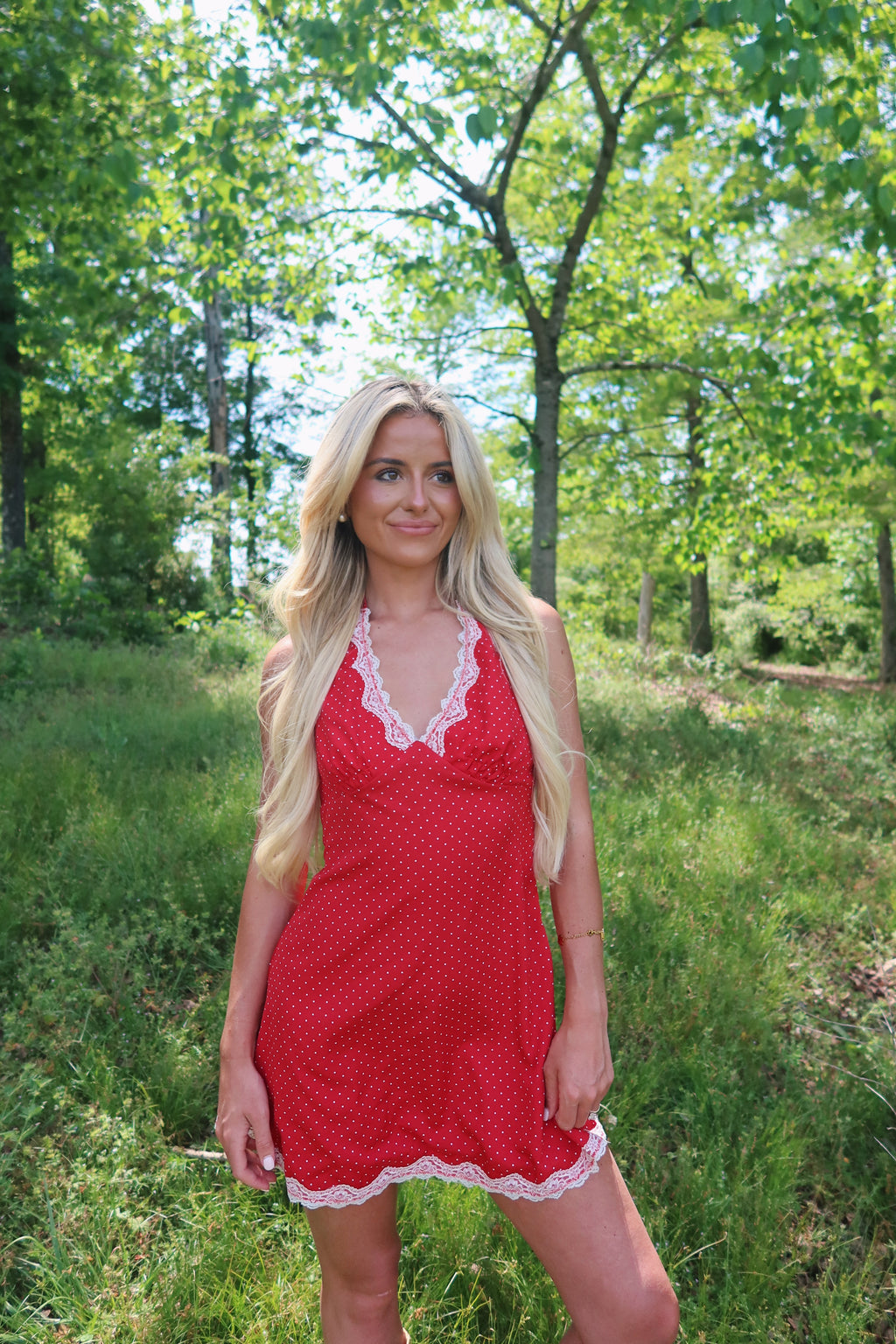 Cherrie Polka Dot Mini Dress