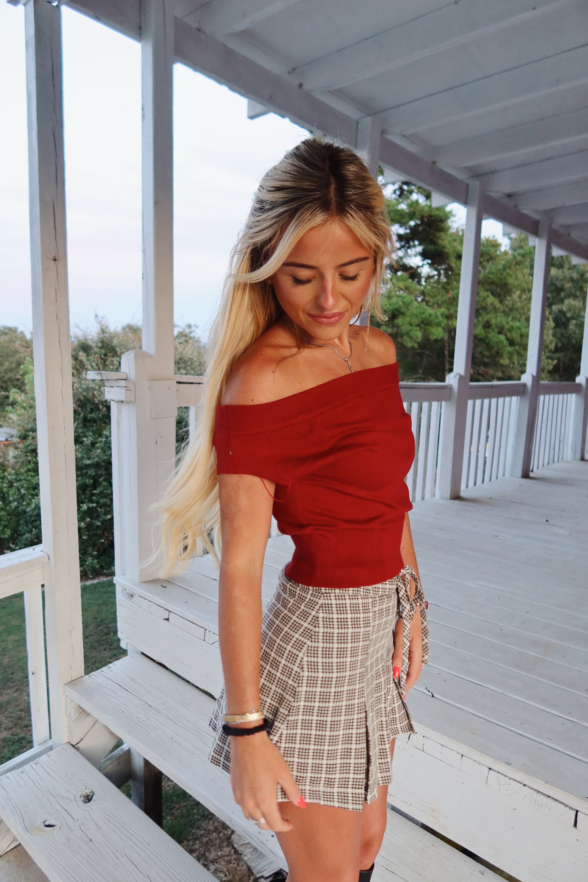 Kasey Off Shoulder Sweater Top