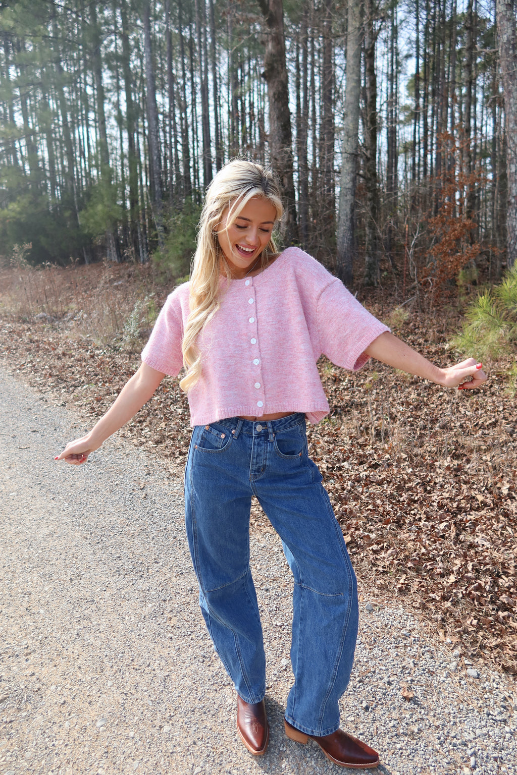 Cora Cardigan (Pink)