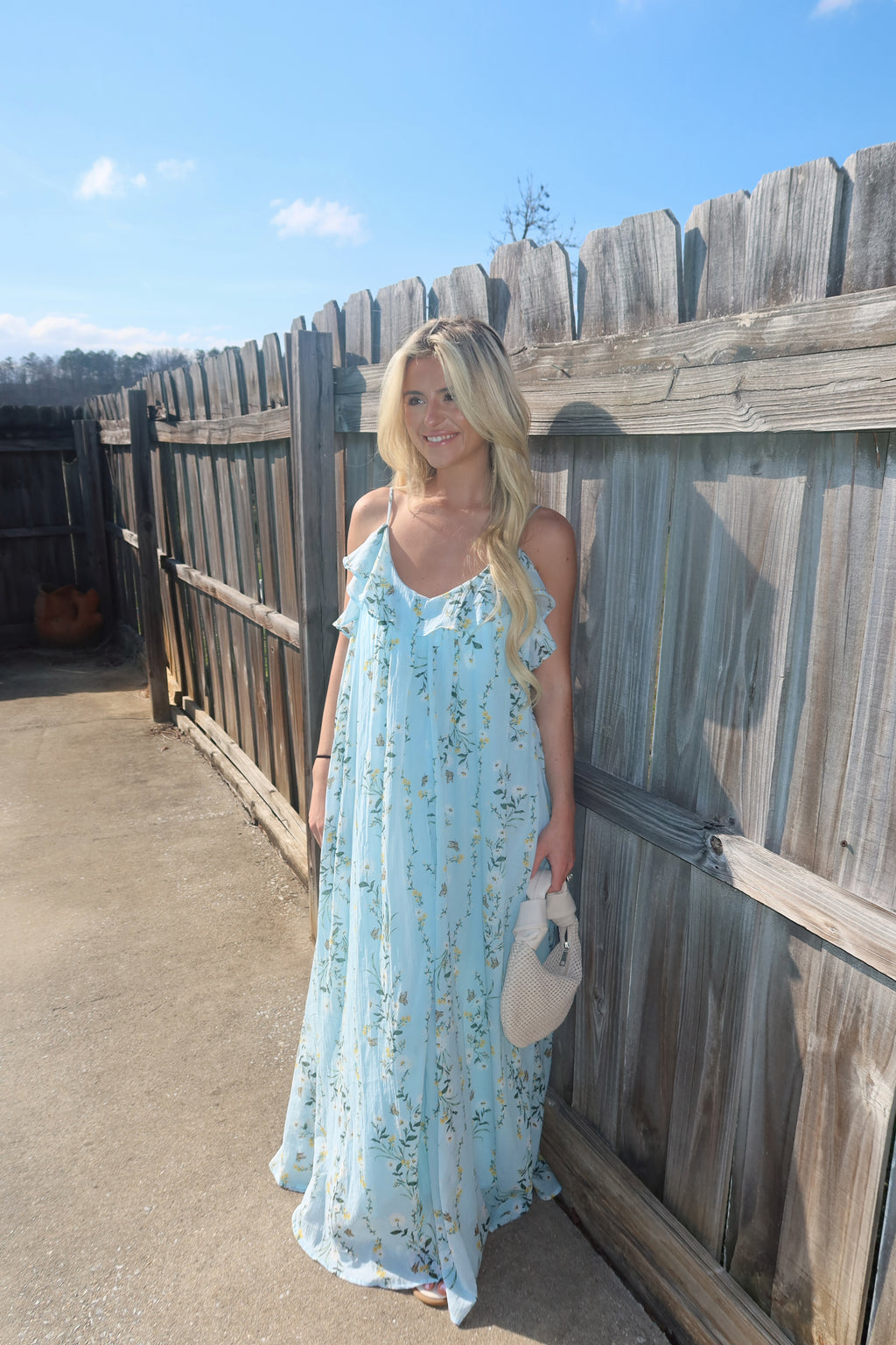 Celestine Ruffle Floral Maxi Dress