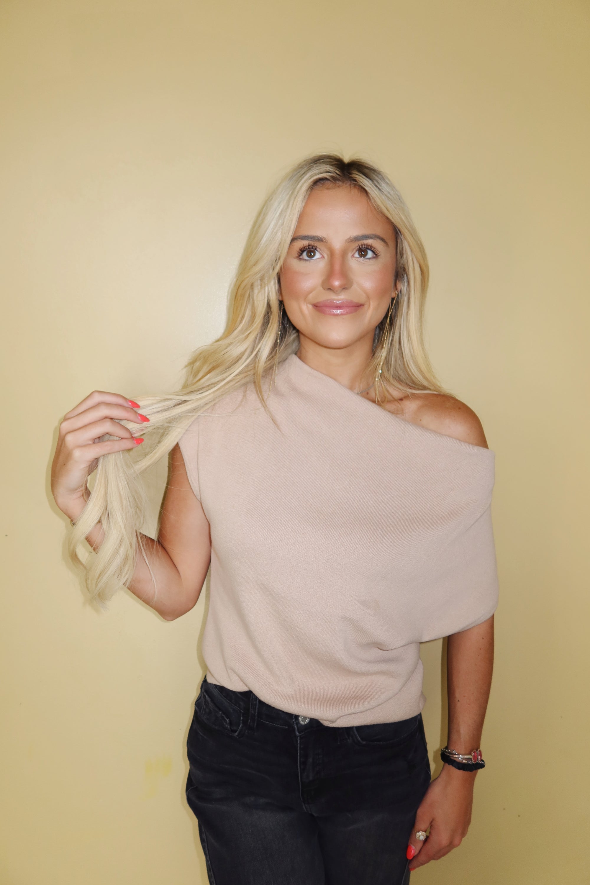 Spice Cowl Neck Knit Top