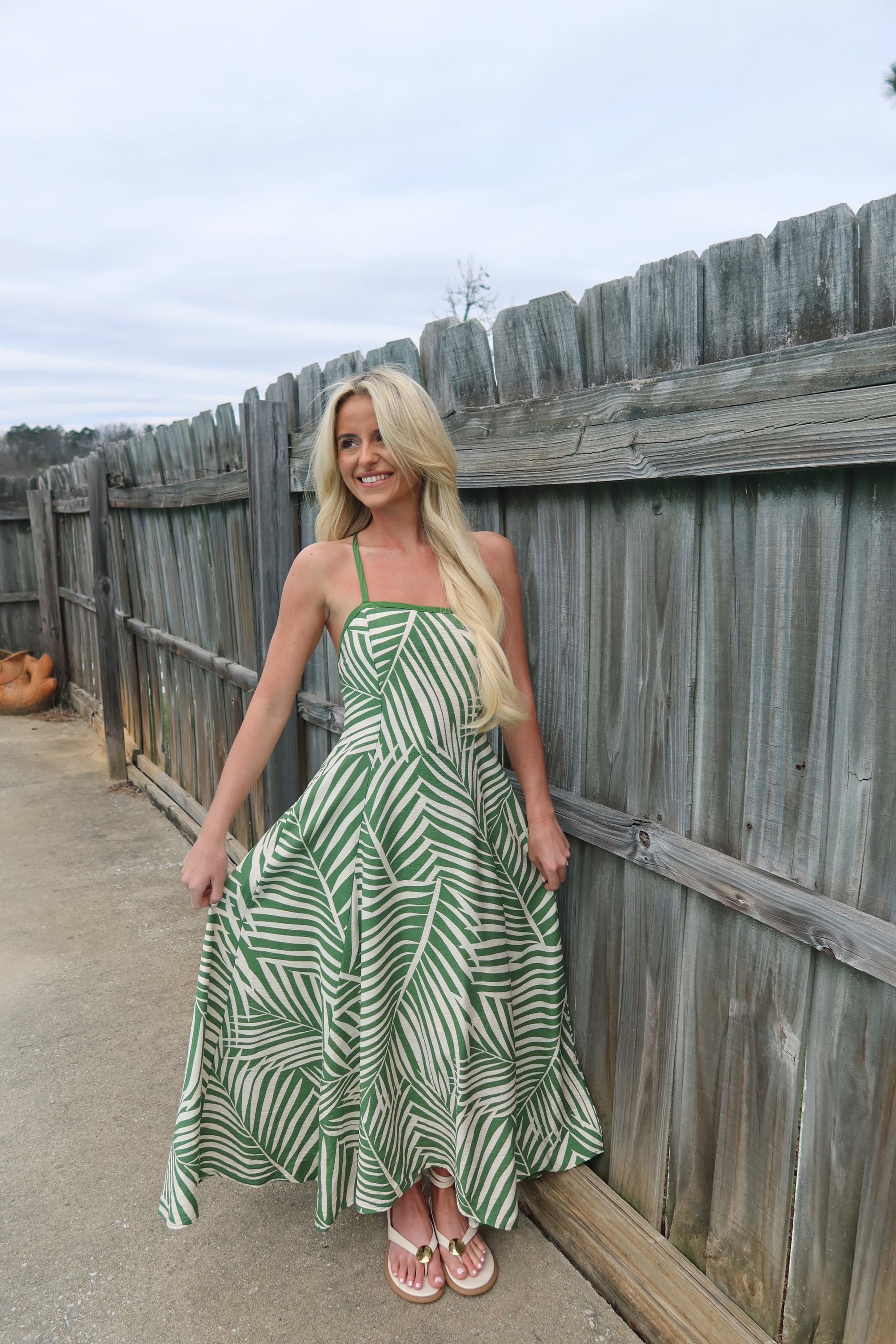 The Emerald Escape Handkerchief Dress