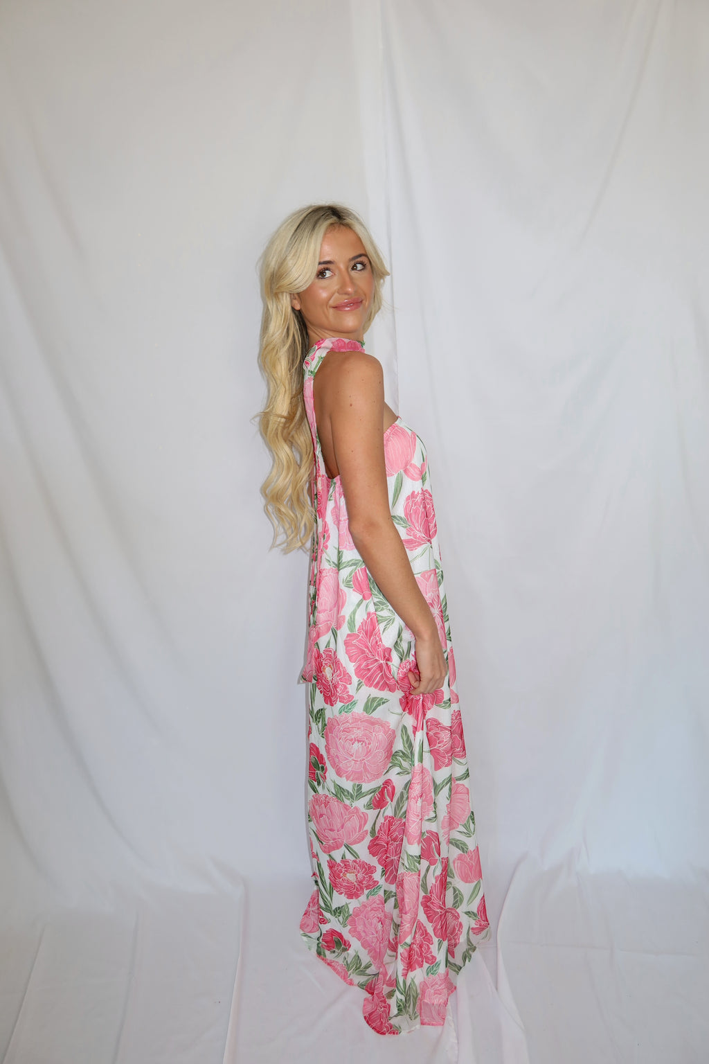 In Bloom Floral Maxi Scarf Dress