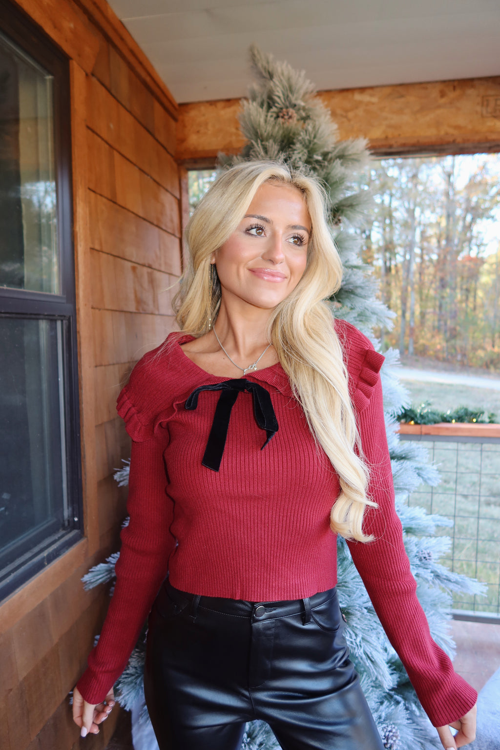LAST ONE* The Scarlet Bow Knit