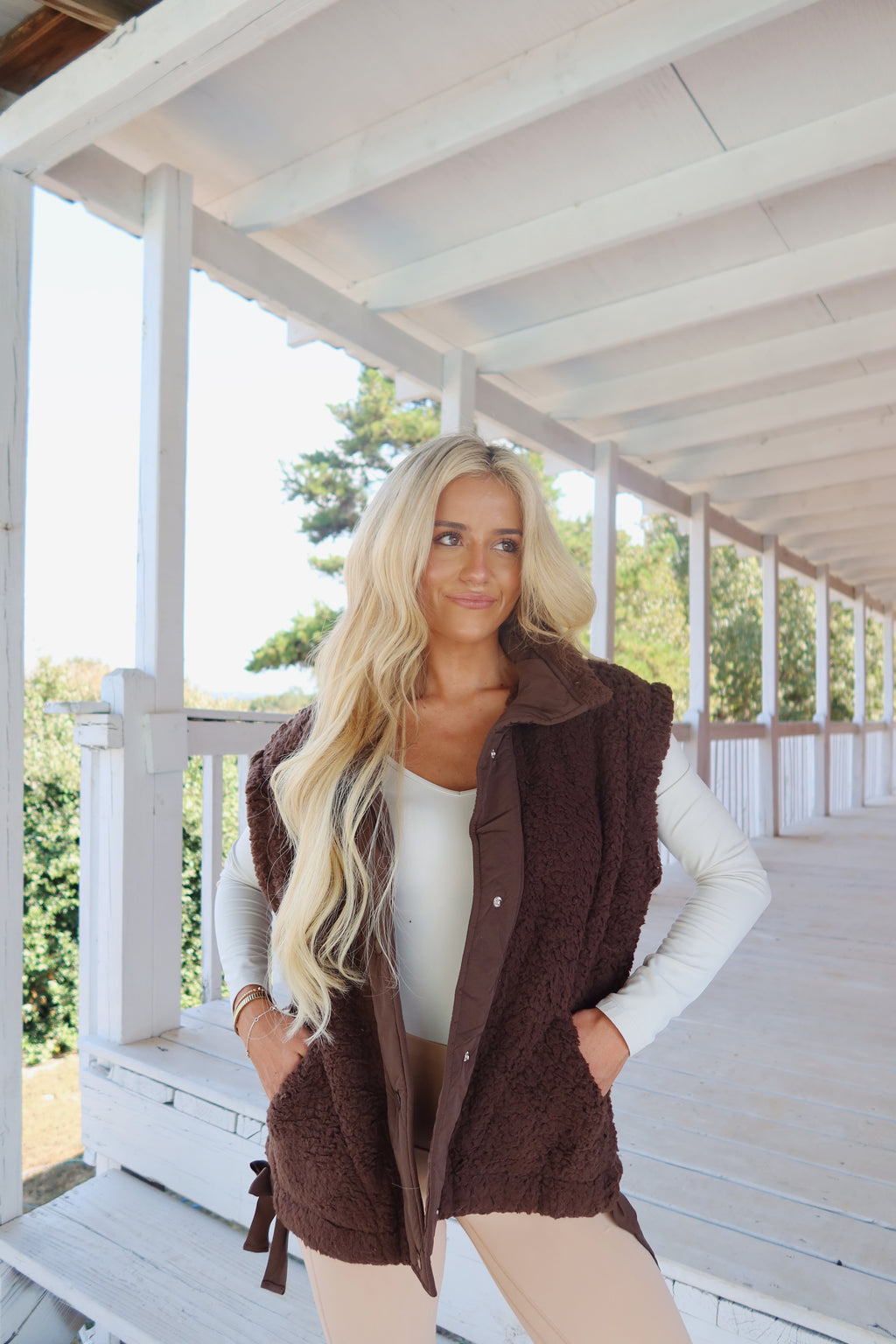 Alpine Sherpa Vest (Brown)