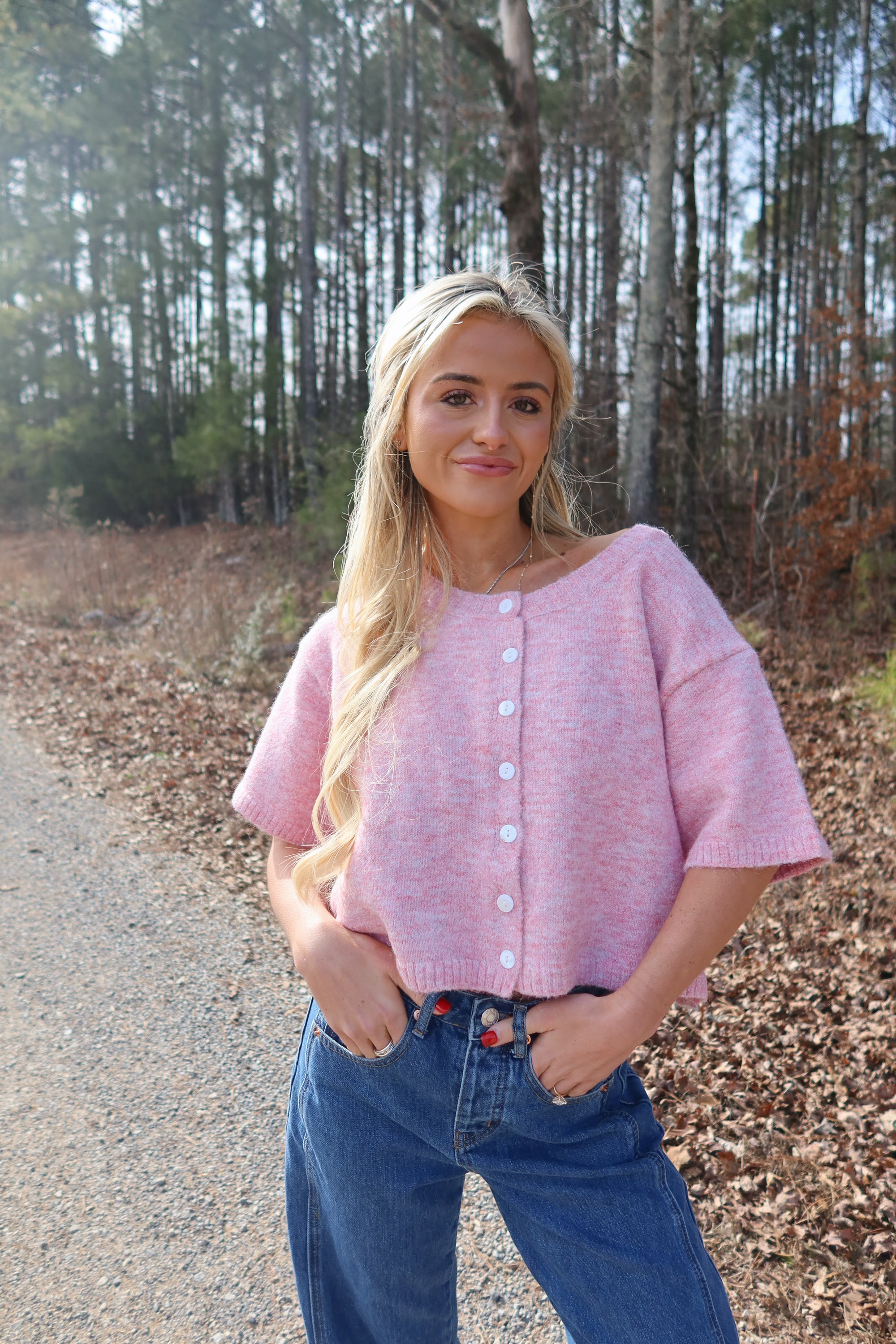 Cora Cardigan (Pink)