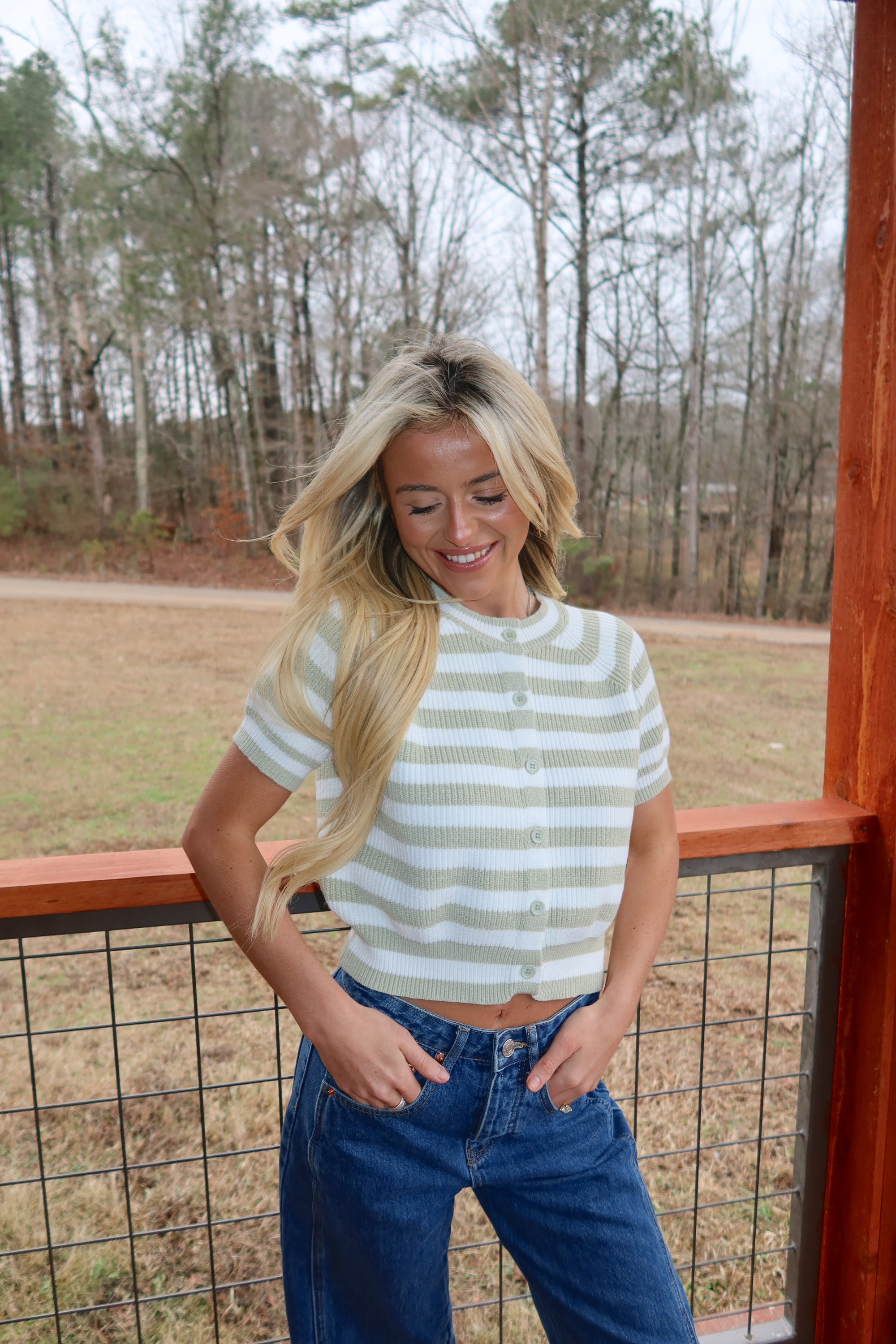 Winnie Stripe Cardigan