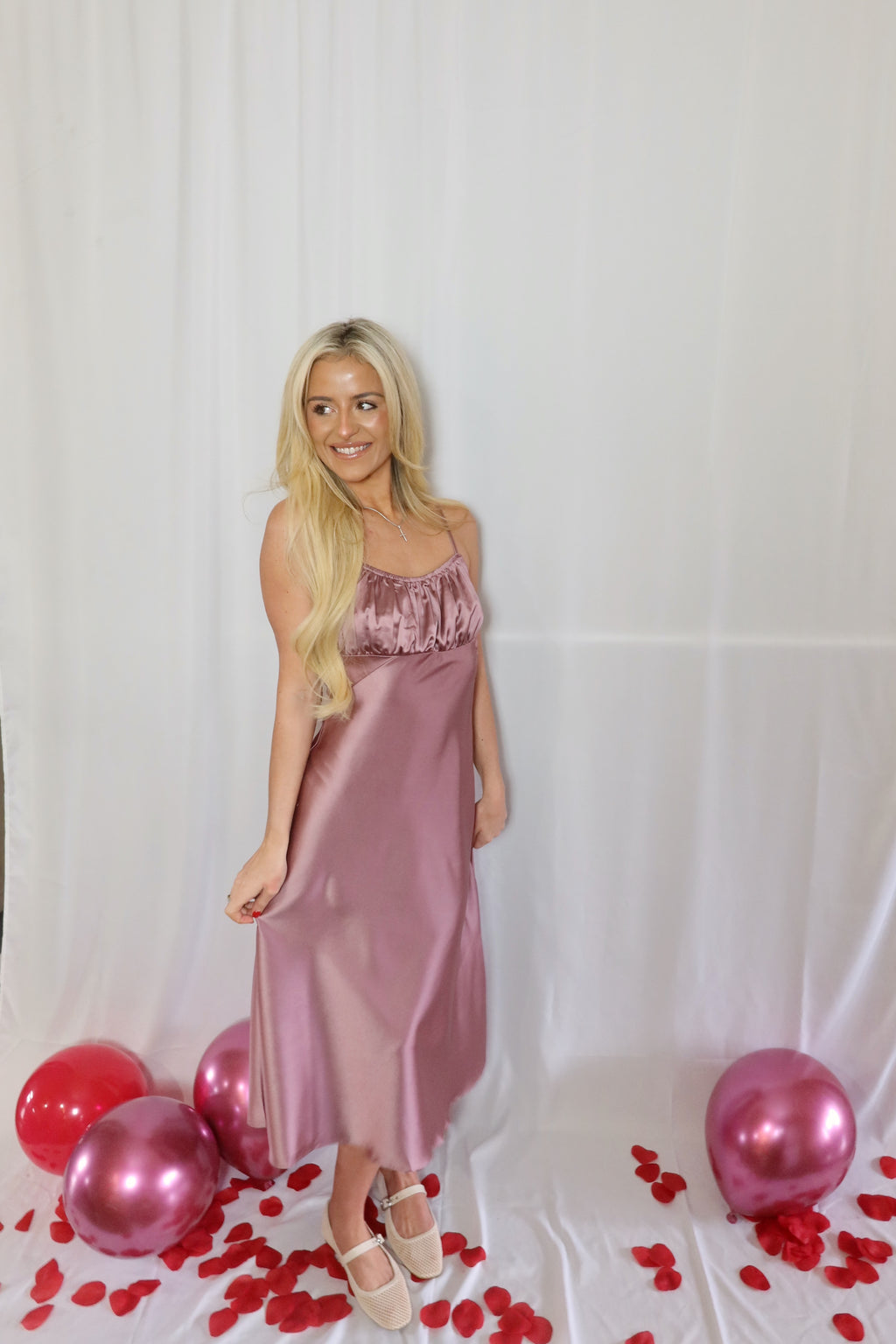 Date Night Slip midi dress