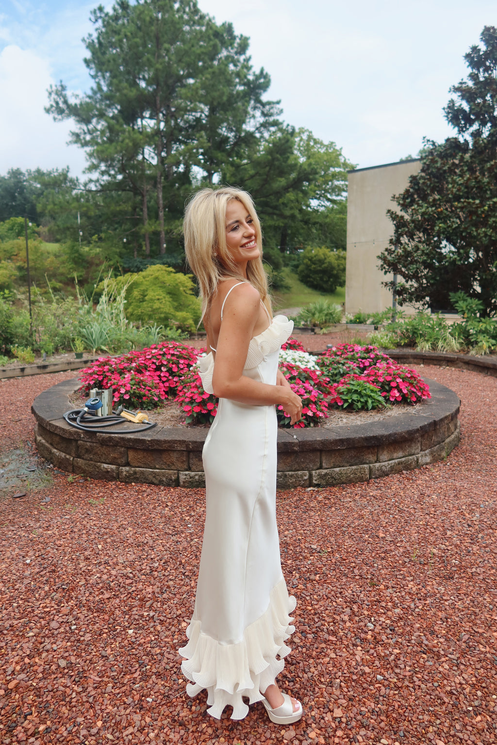 The Fleur Maxi Dress (ivory)