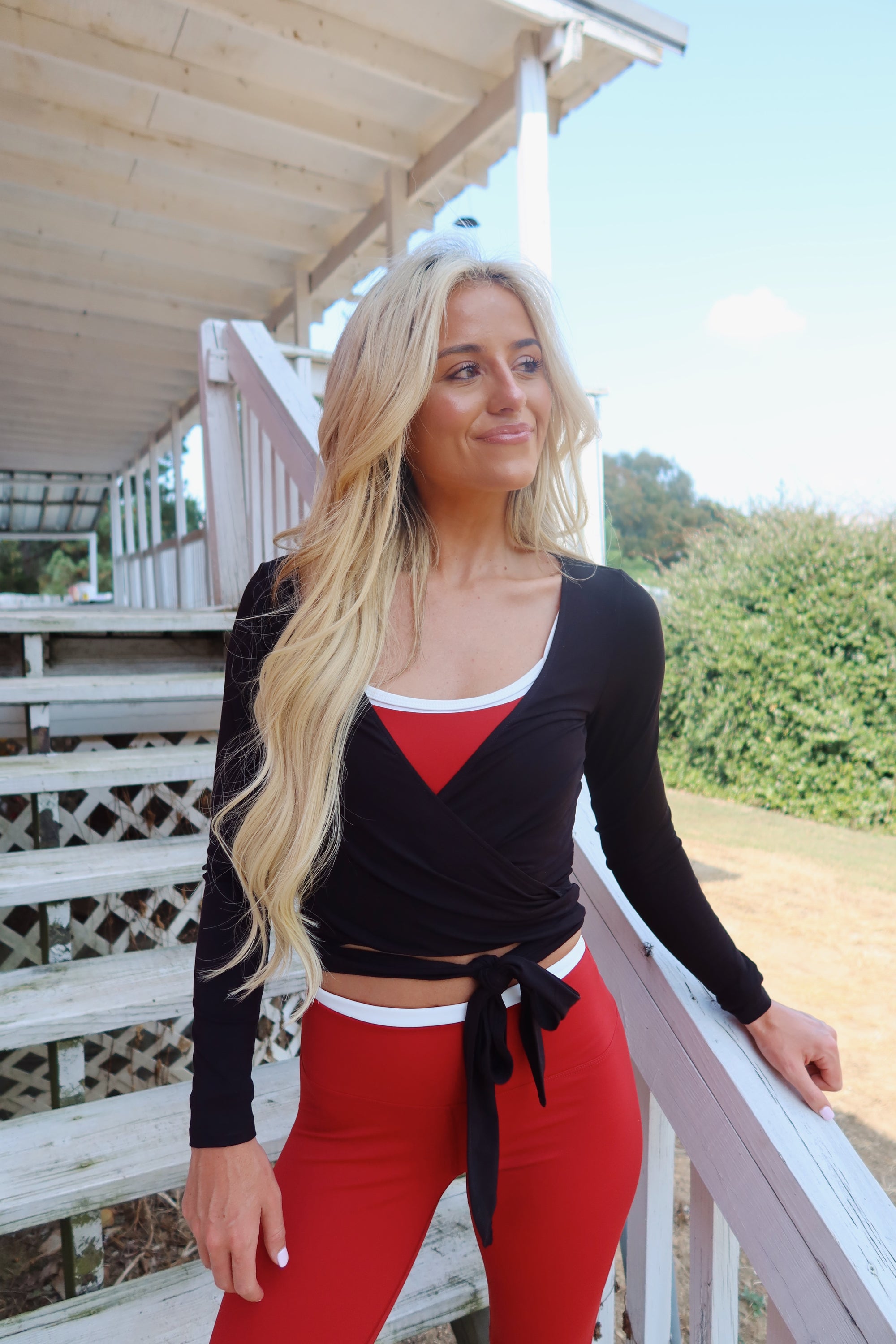 Studio Wrap Top (Black)