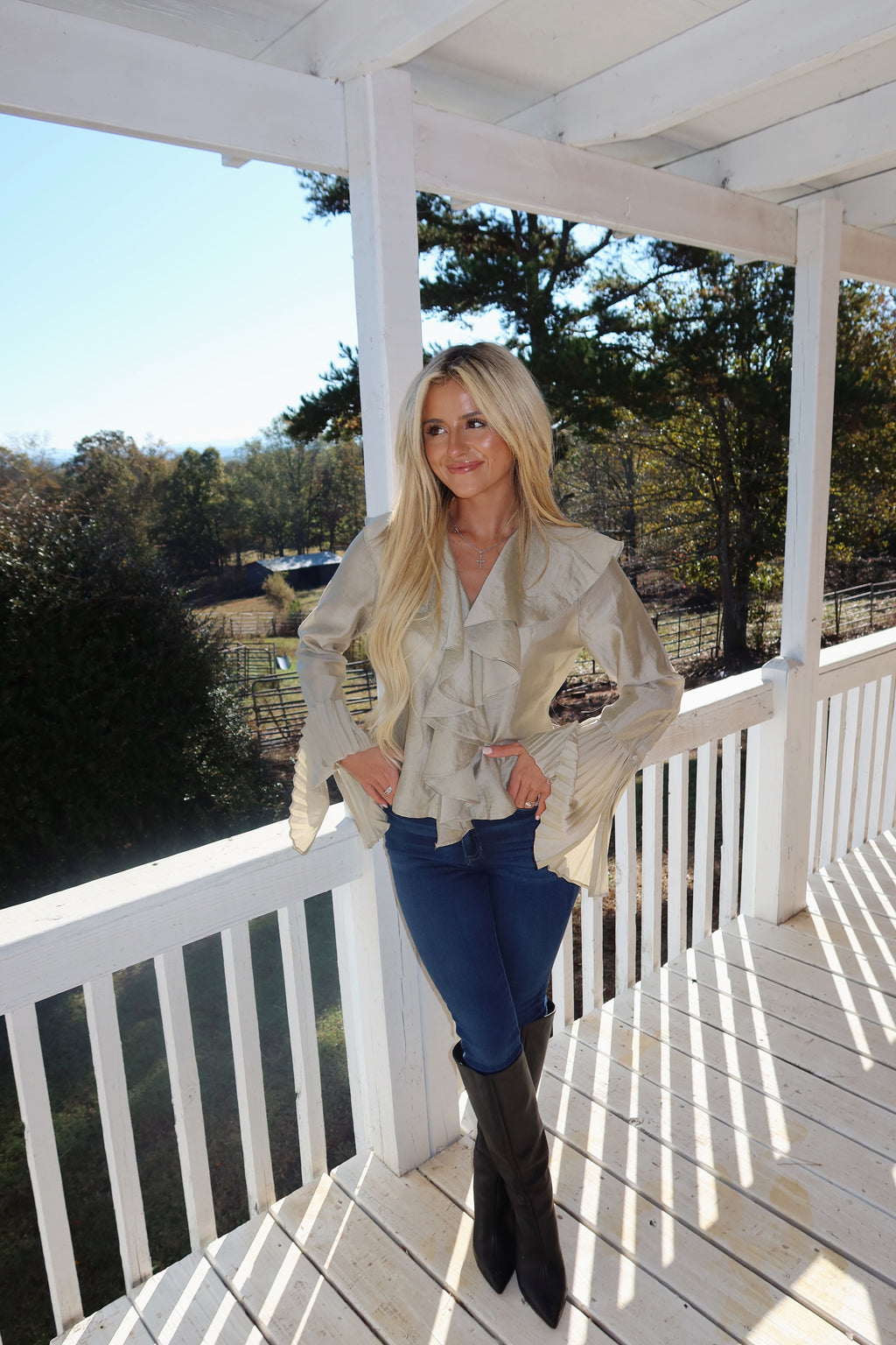 Champagne Toast Blouse