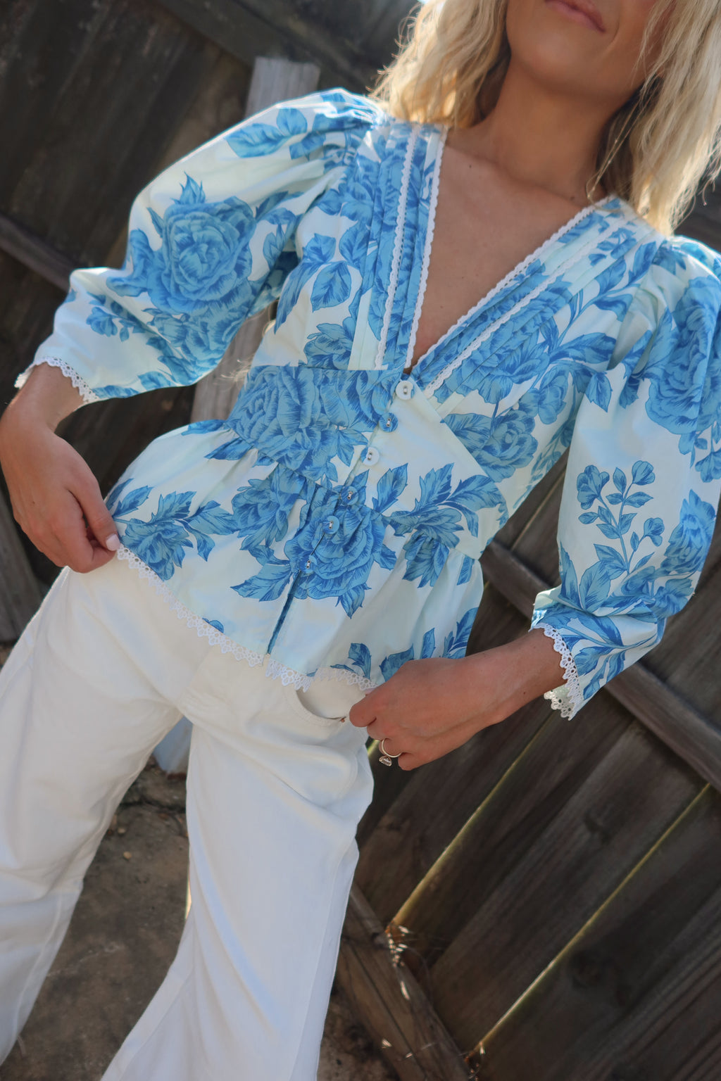 Ana Floral Puff Sleeve Blouse