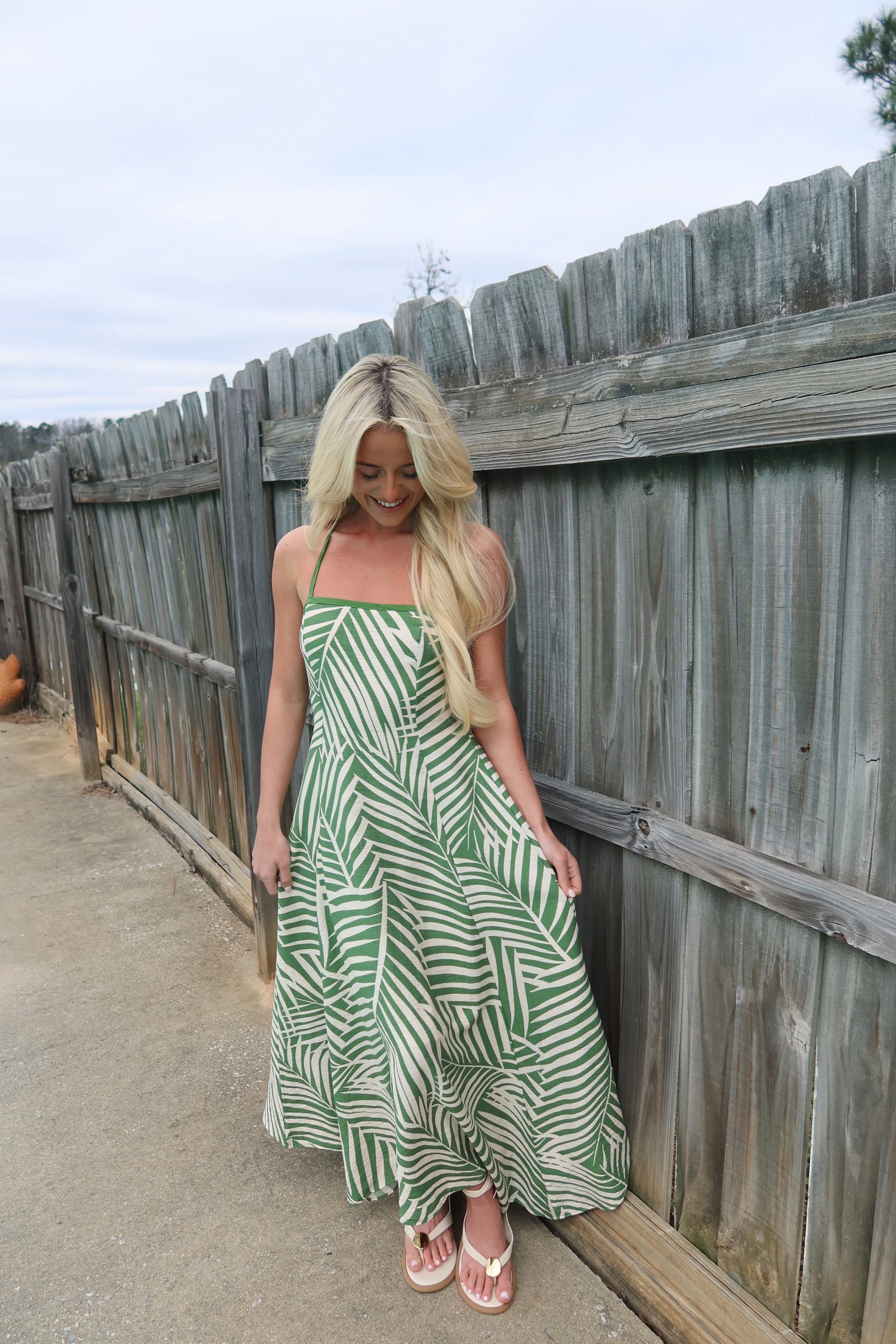 The Emerald Escape Handkerchief Dress