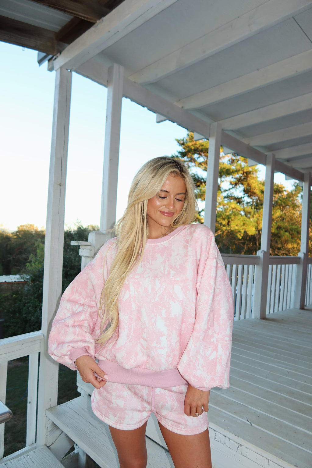 Woodland Camo Sweatshirt (PINK)