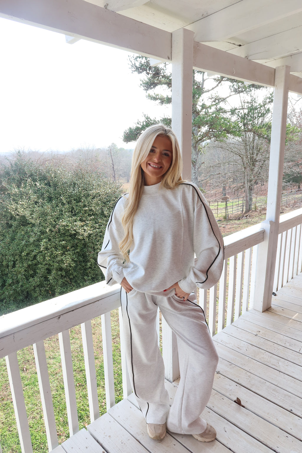 Morning Fog Mock neck