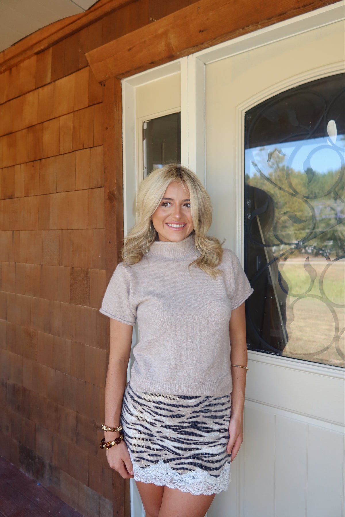 Rachel Mock neck Sweater