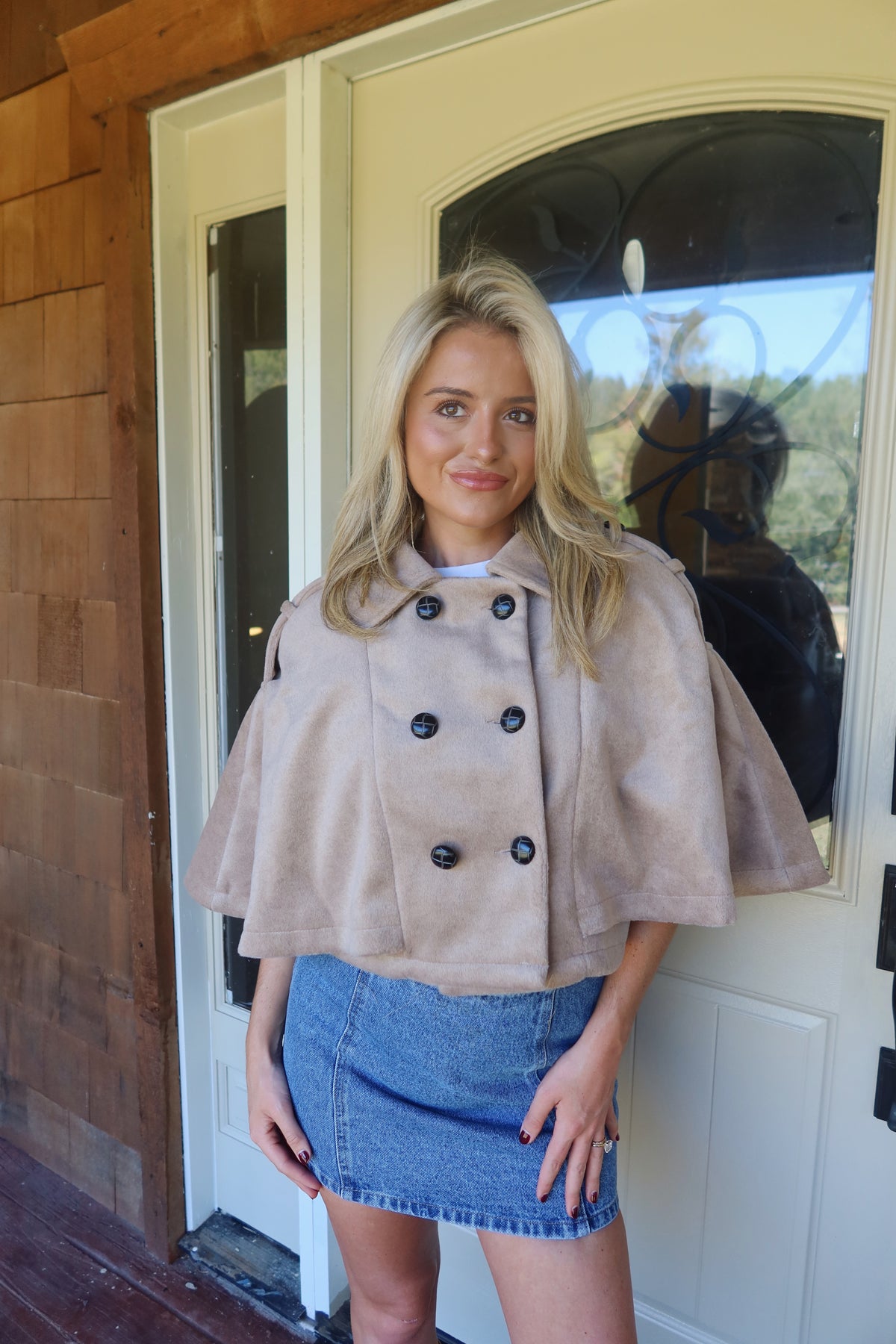 Brittany Short Cape Coat