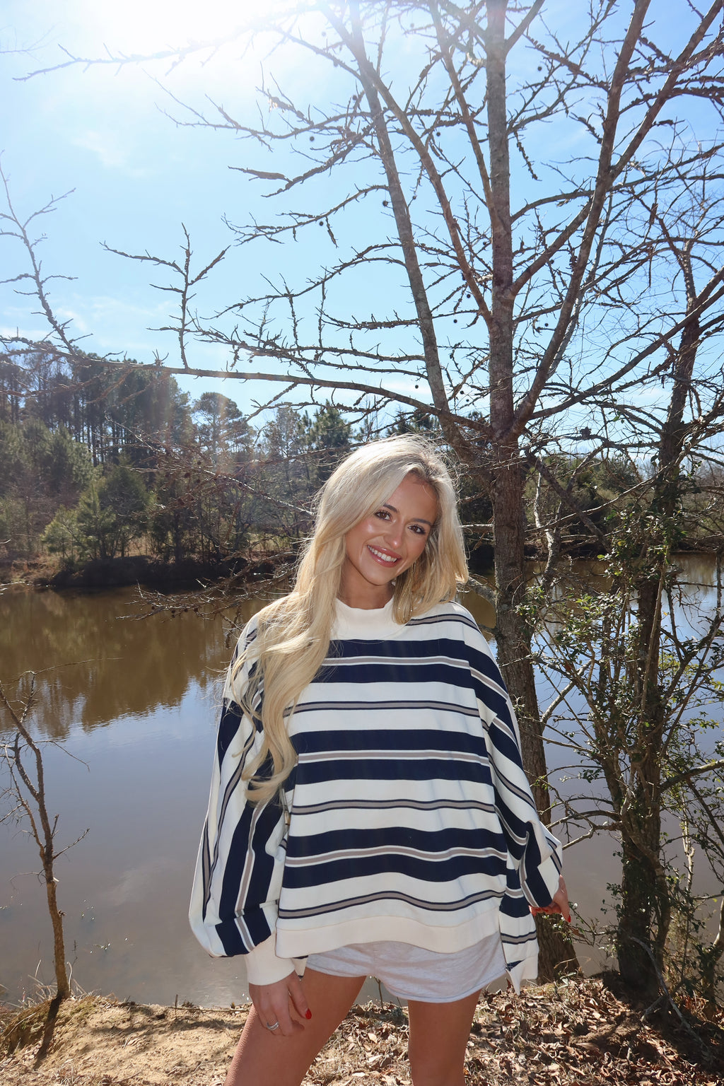 Varsity Mock neck (Navy)